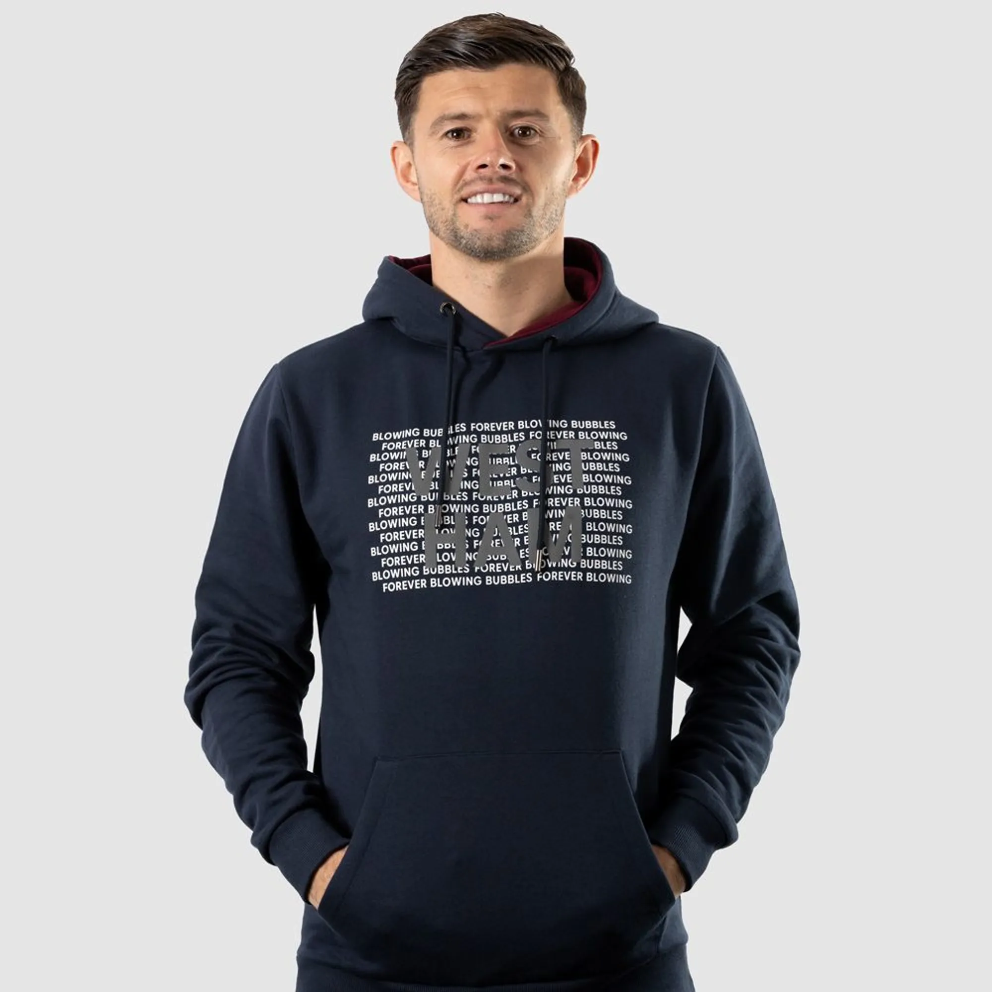 West Ham Navy Reflective Hoodie