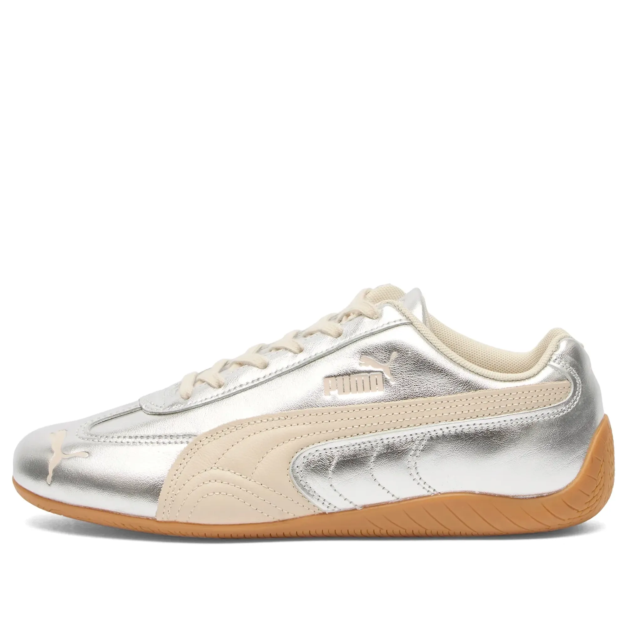 Puma Women's Speedcat Silver Sneaker Silver/Alpine Snow