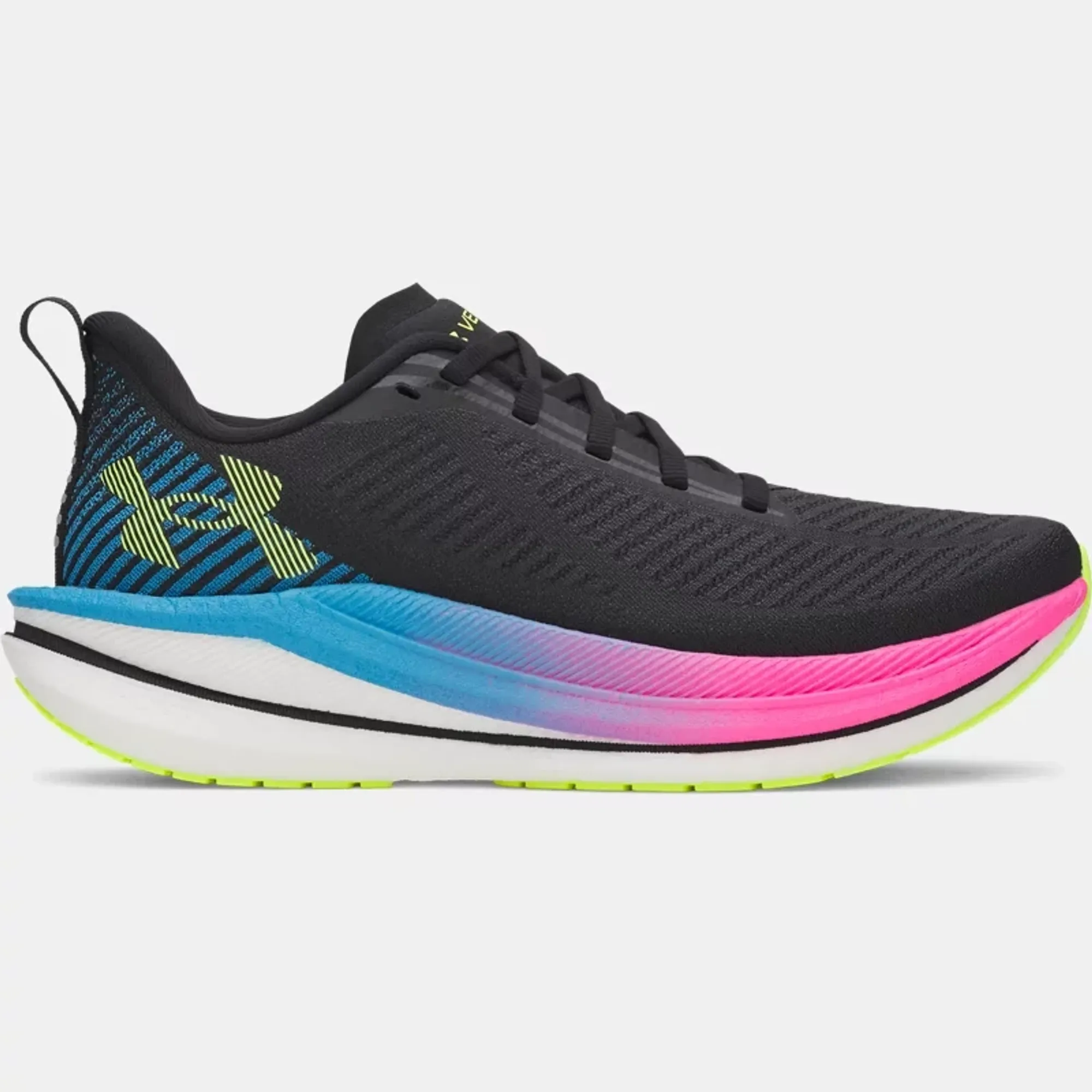 Under Armour  Velociti SPD Women's Running Shoes Black / Capri / High Vis Yellow 7.5