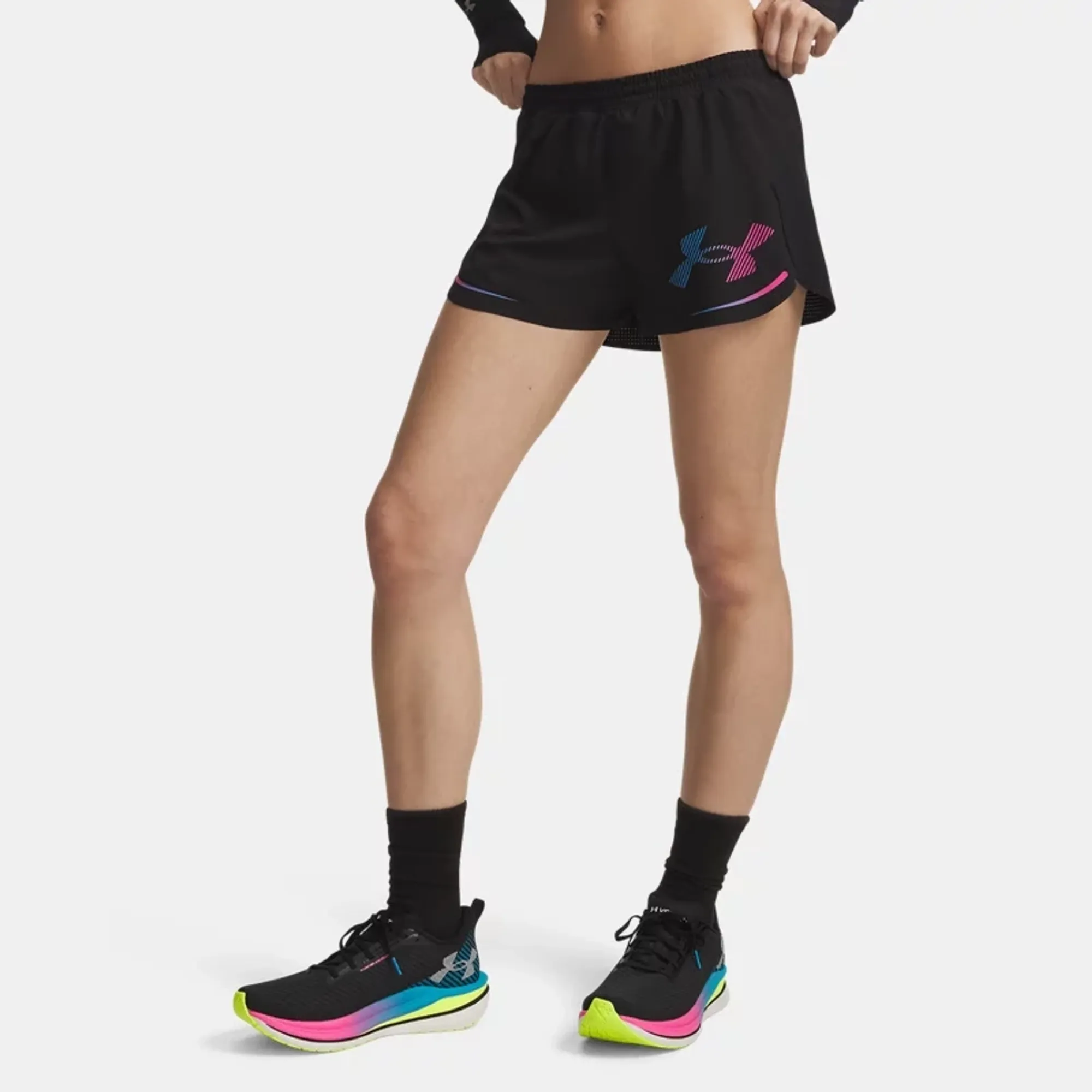 Under Armour  Velociti Elite Women's Shorts Ultimate Black / Rebel Pink / Capri L