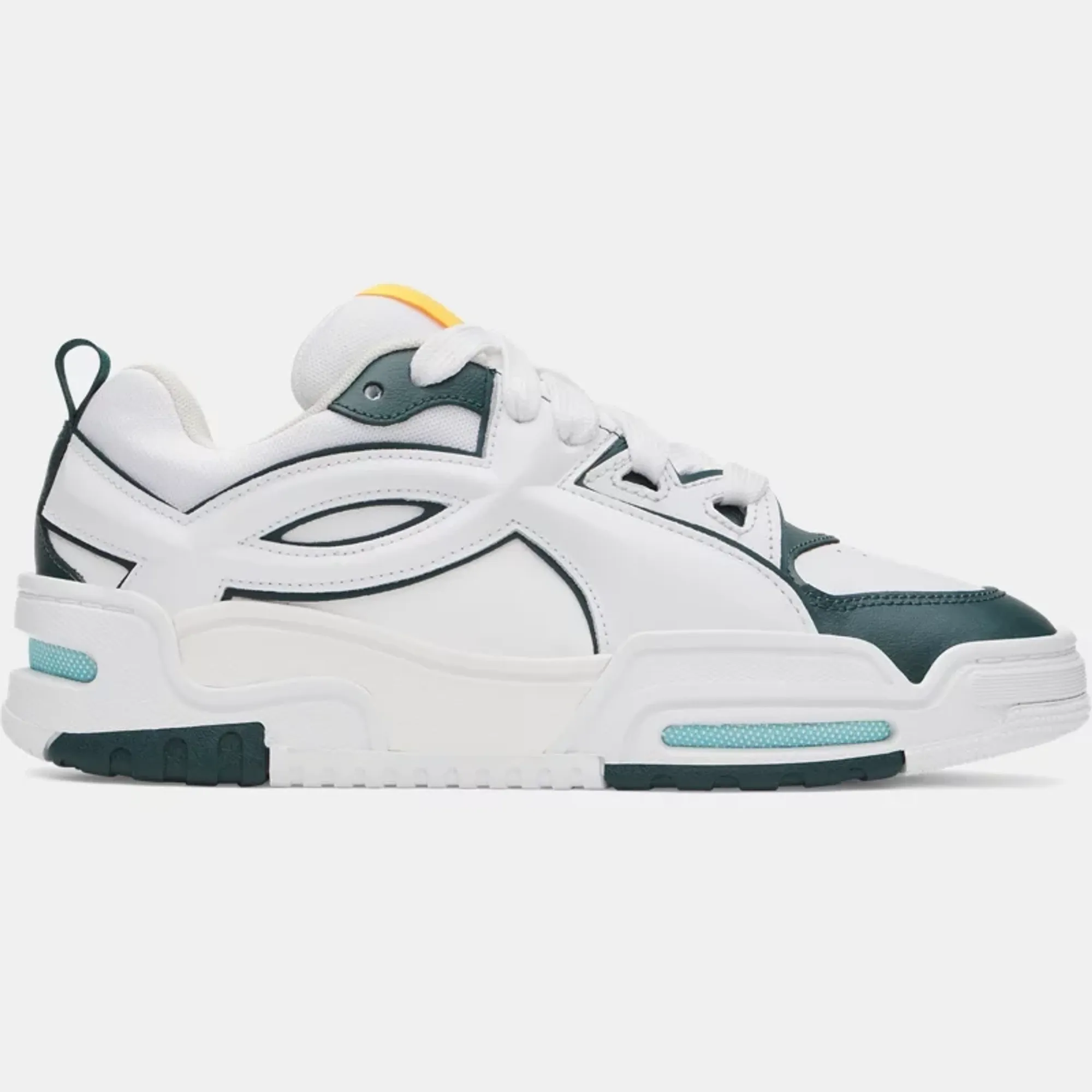 Under Armour  HB-LO Unisex Shoes White / Arden Green / White 4