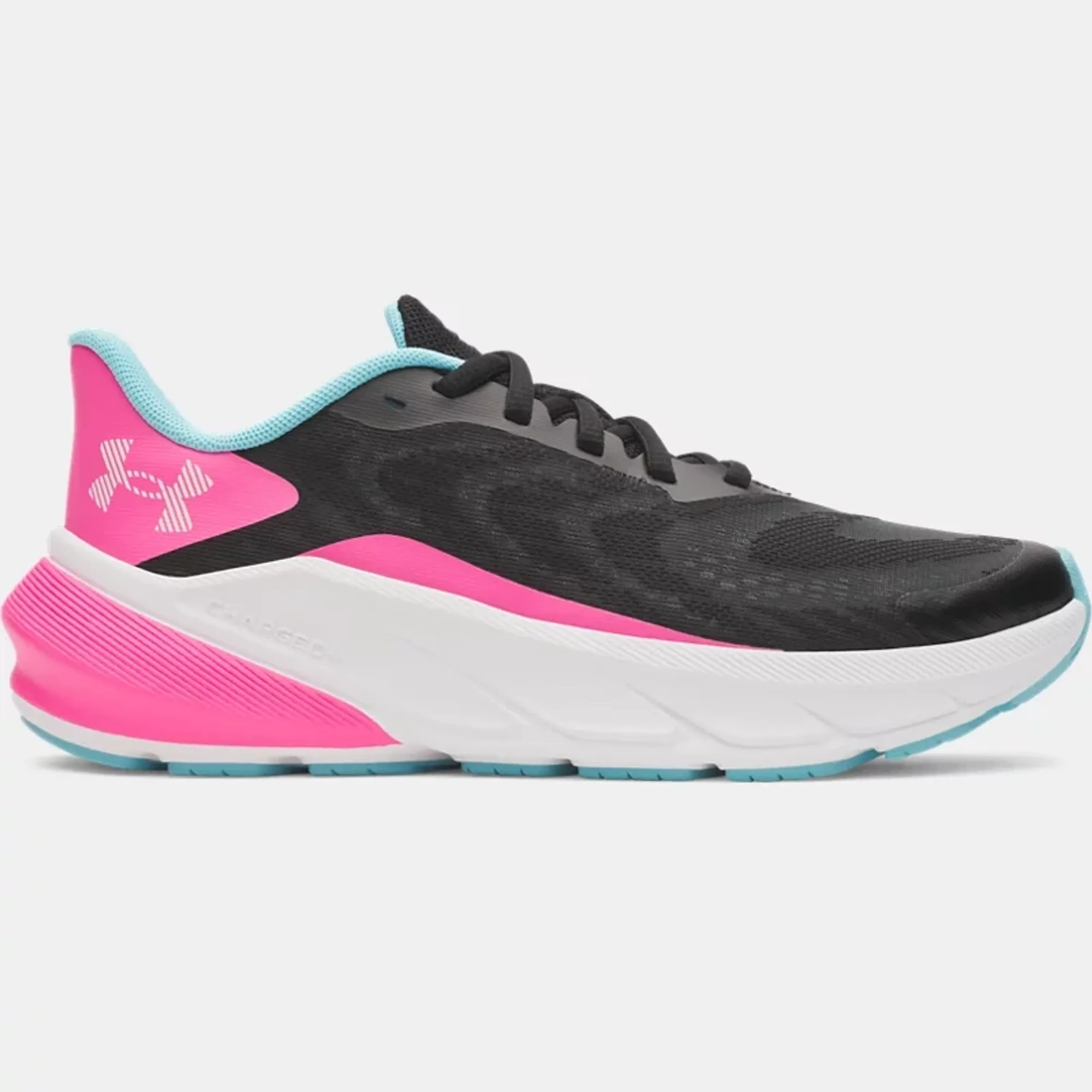 Under Armour  Turbulence 3 Girls' Grade School Running Shoes Black / Pink Rave / Iridescent 3.5