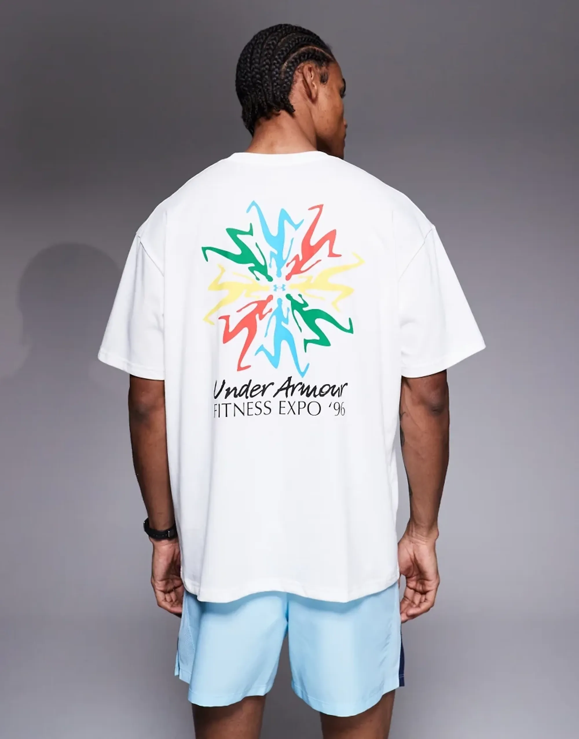 Under Armour  Heavyweight Fitness Expo Men's Short Sleeve White / Black L