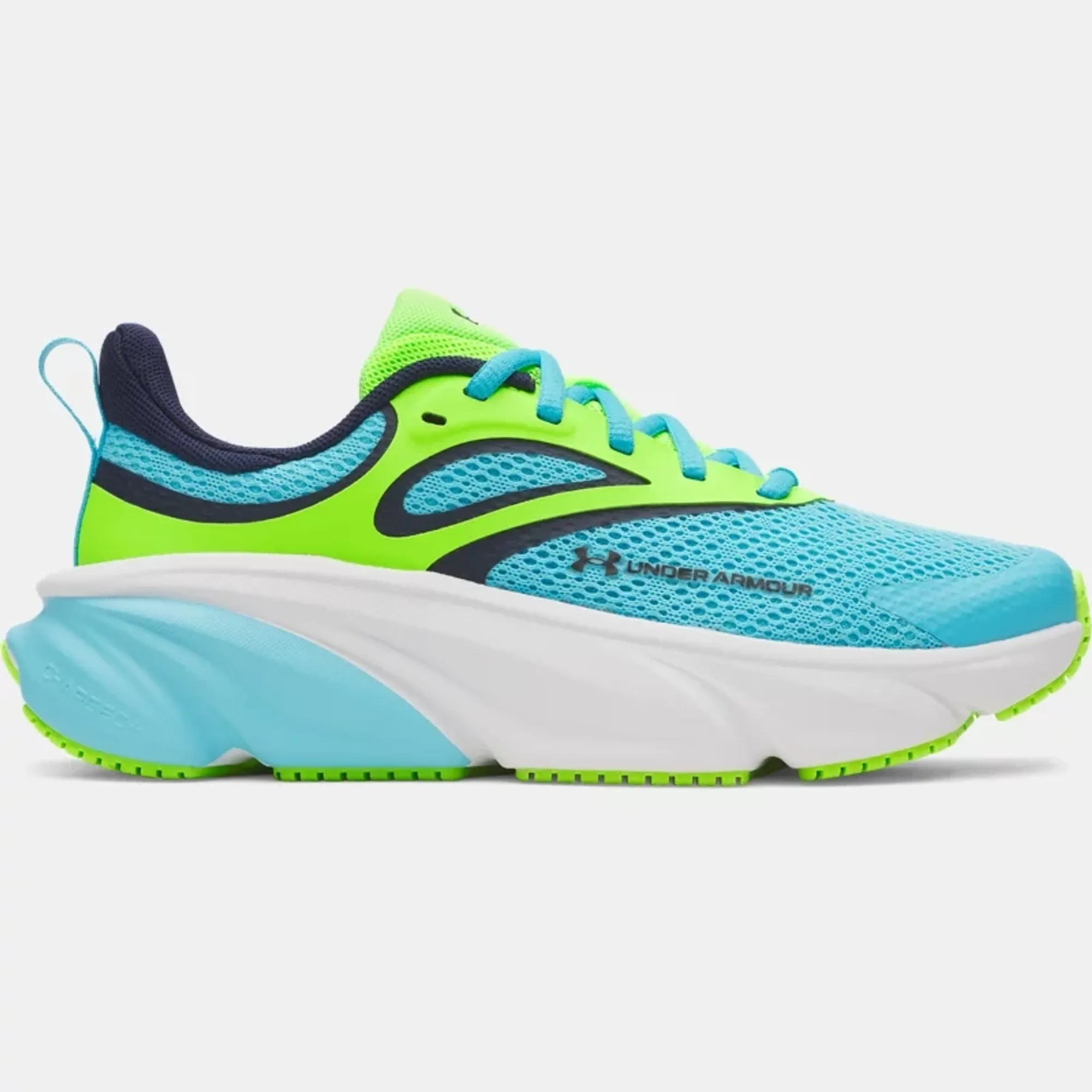 Under Armour  Rogue 6 Boys' Grade School Running Shoes Blue Blur / Hyper Green / Midnight Navy 3.5