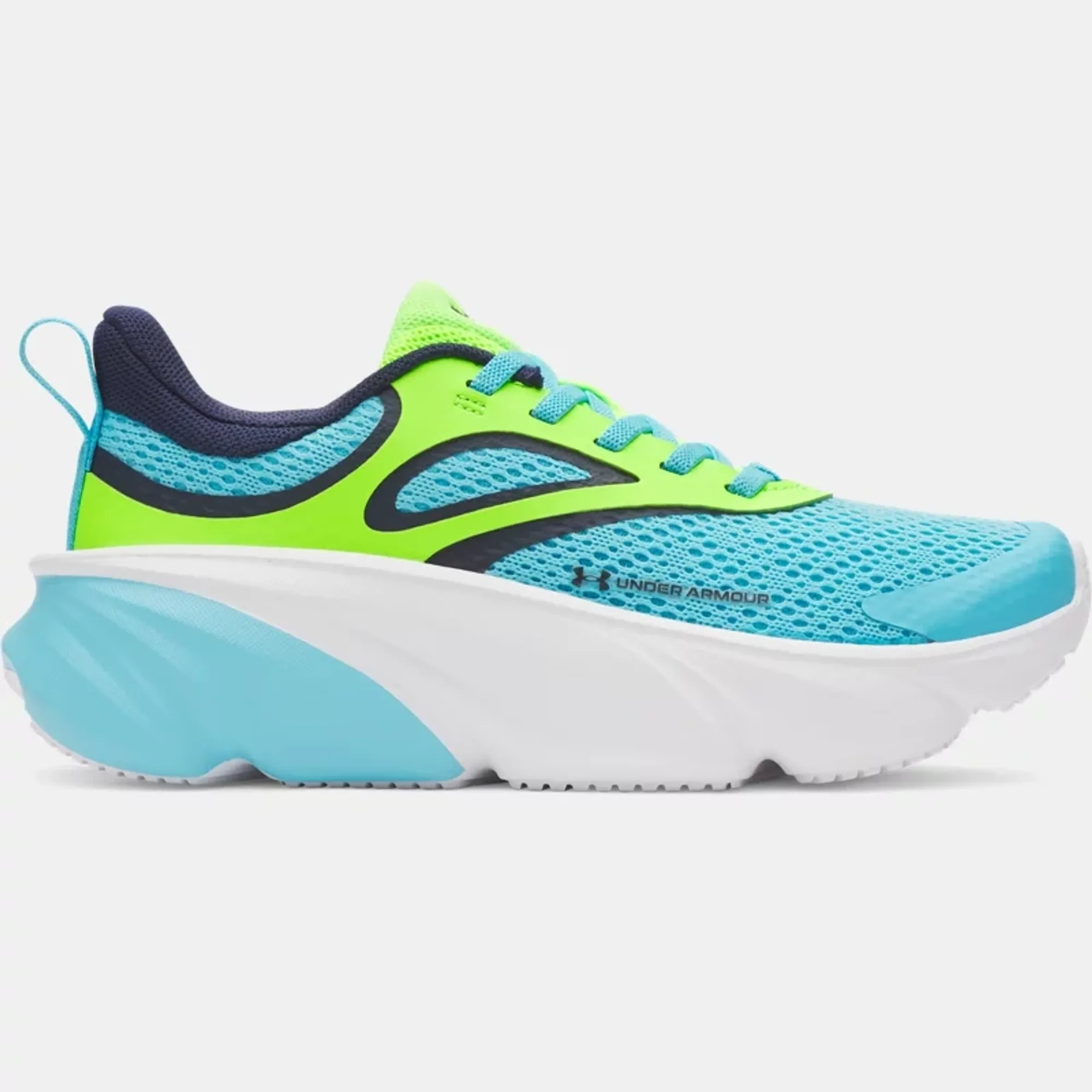 Under Armour  Rogue 6 AL Boys' Pre-School Running Shoes Blue Blur / Hyper Green / Midnight Navy 13.5