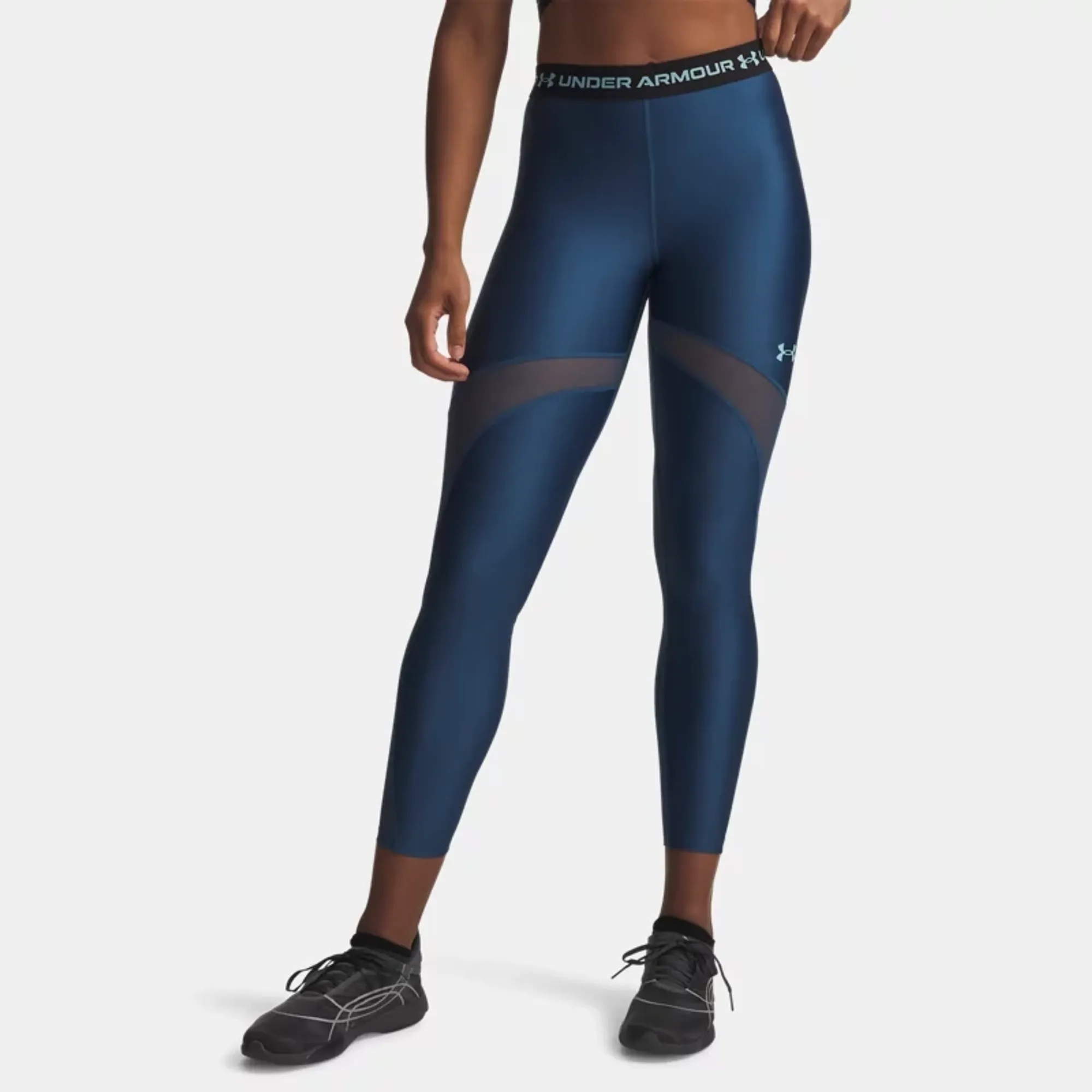 HeatGear® Mesh Women's Leggings Wham Blue / Blue Haze M
