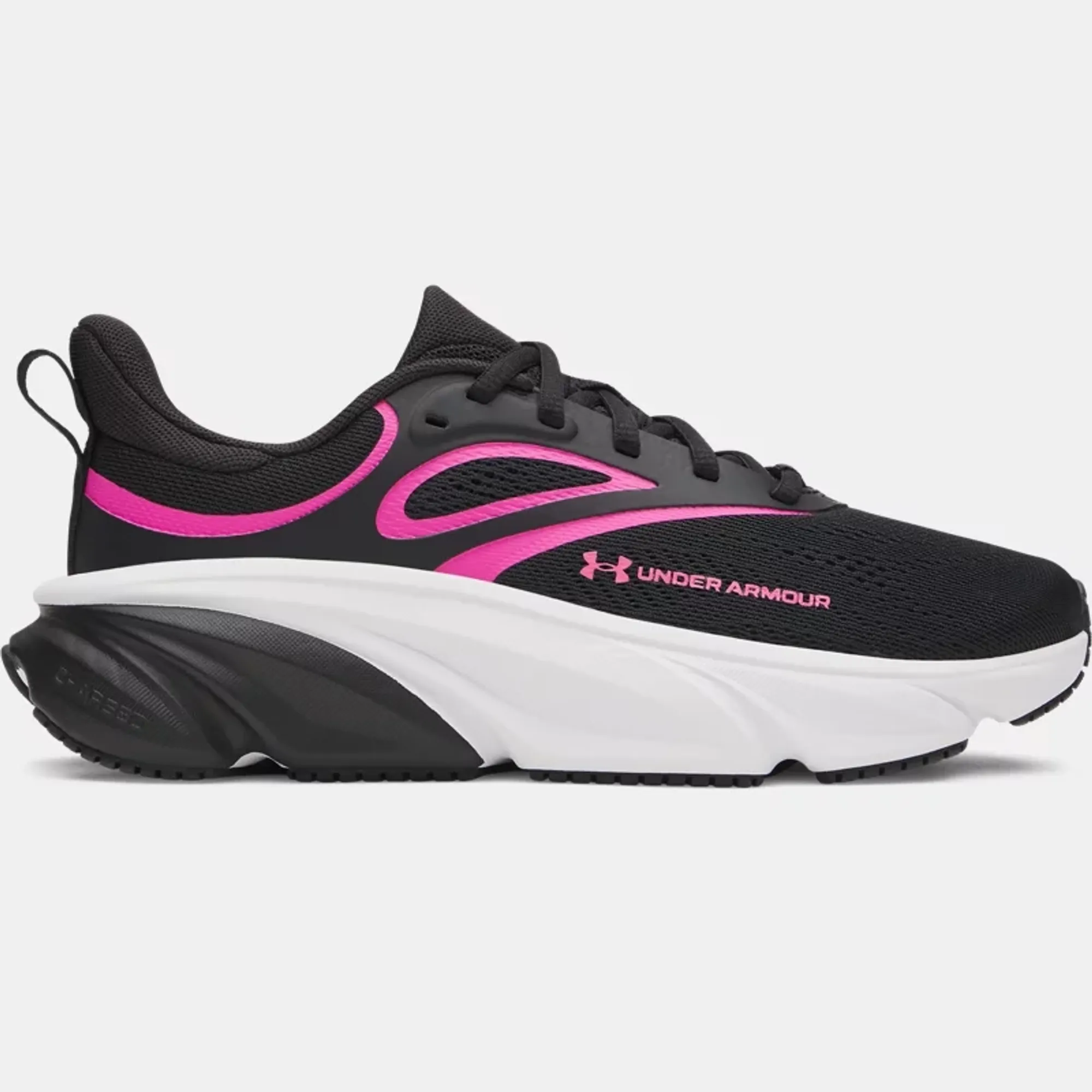 Under Armour  Rogue 6 Women's Running Shoes Black / Black / Rebel Pink 7.5