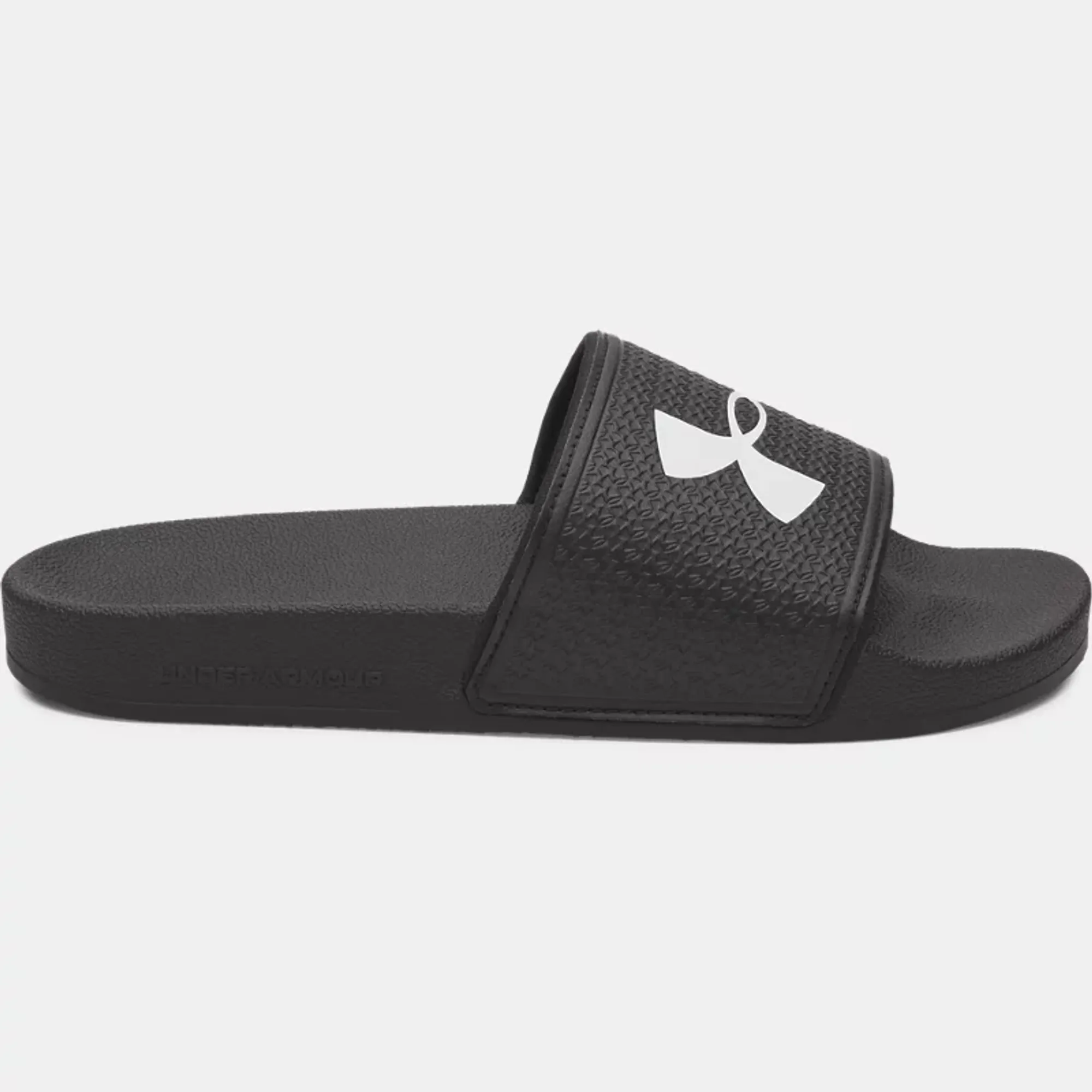Under Armour  ARMR Boys' Slides Black / Black / White 3.5