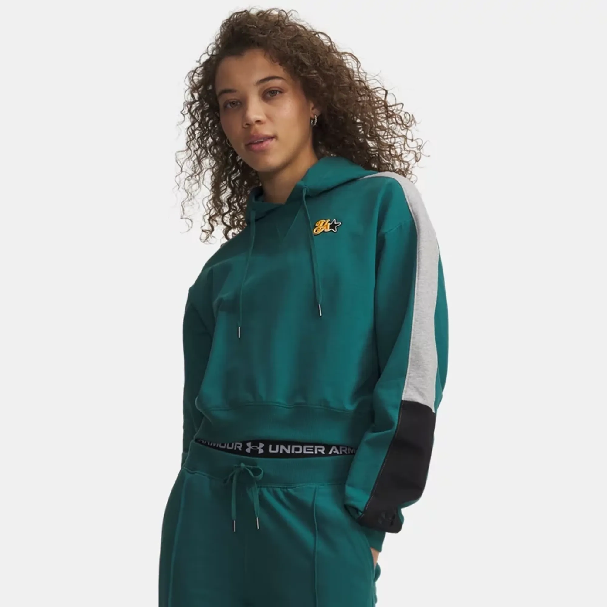 Under Armour  Sport Terry Trend Women's Hoodie Rack Green / Black M