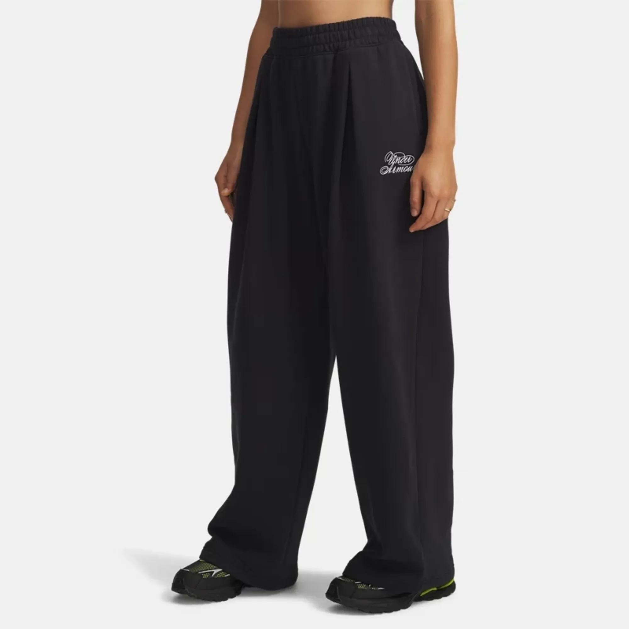 Under Armour  Rival Fleece Script Women's Pants Black / White L