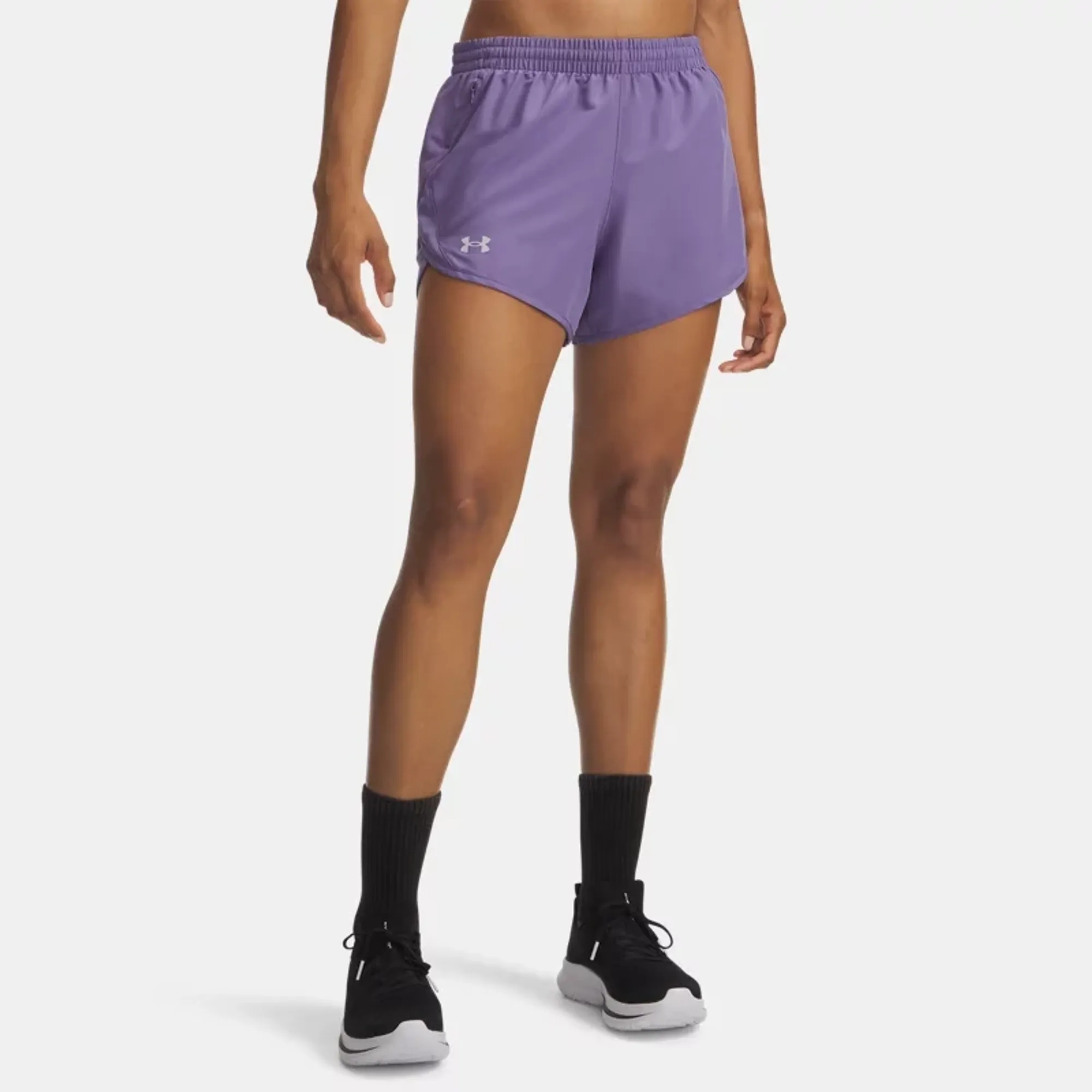 Under Armour  Fly-By Women's 3" Shorts Purple Luxe / Purple Luxe / Reflective L