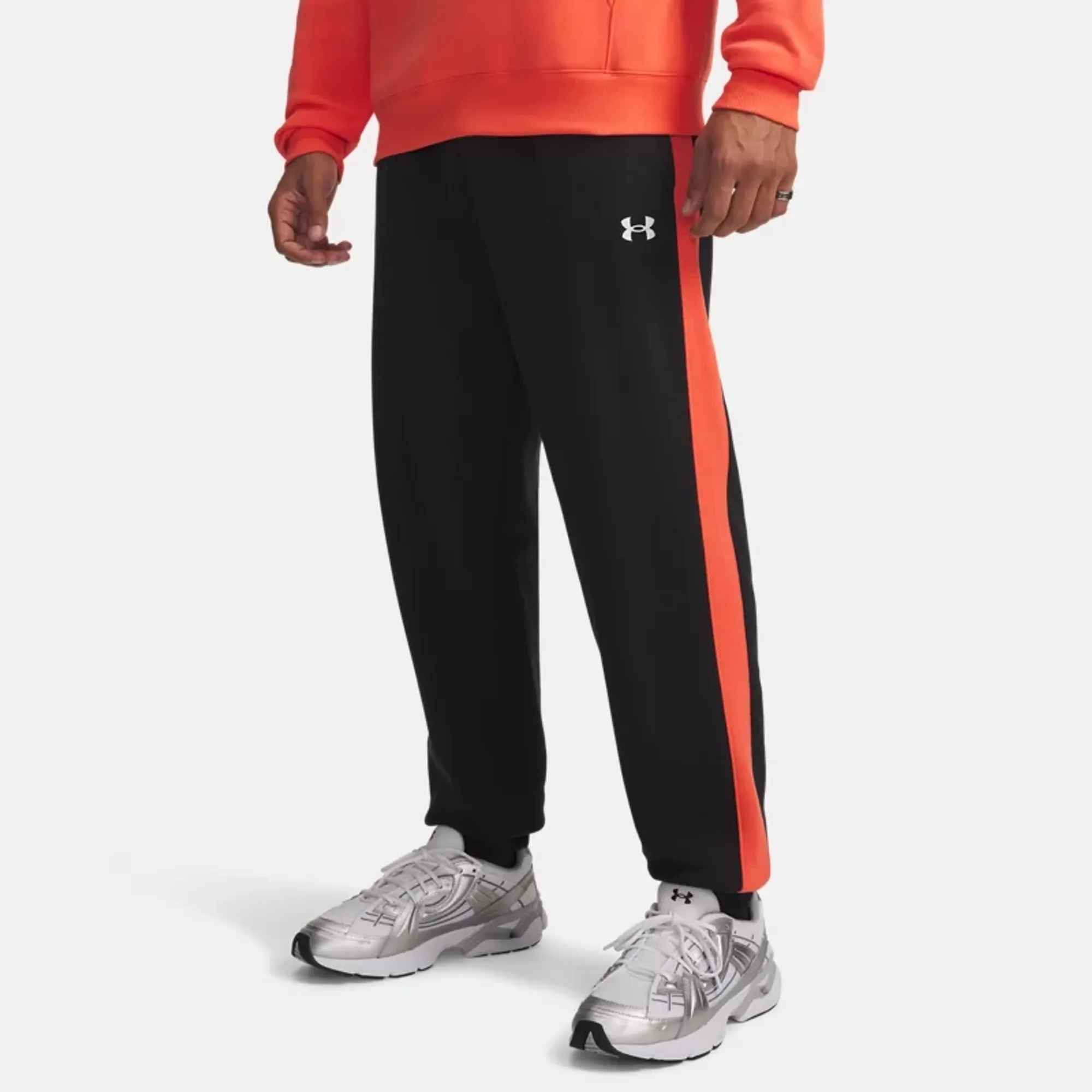 Under Armour  Rival Fleece Men's Pants Black / Venom Red / White L