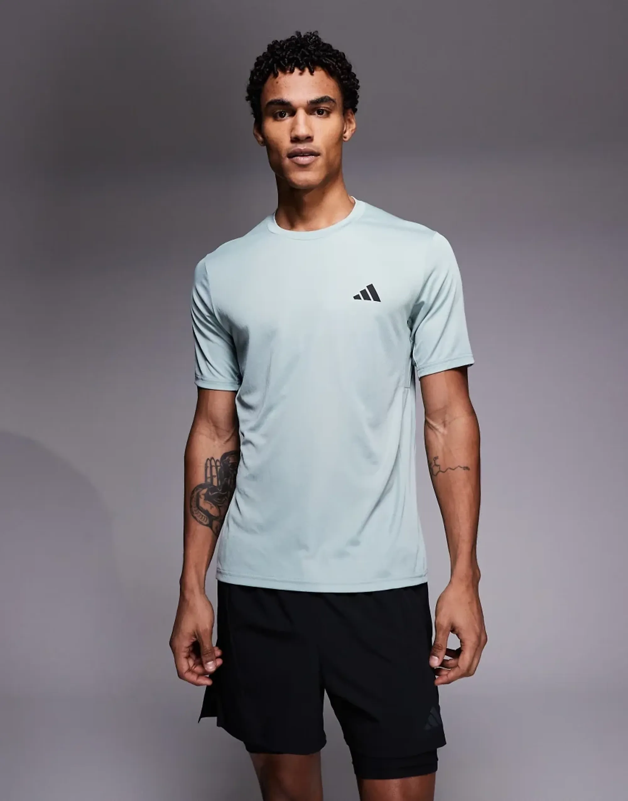 Adidas Training Essentials T-Shirt In Sage-Green