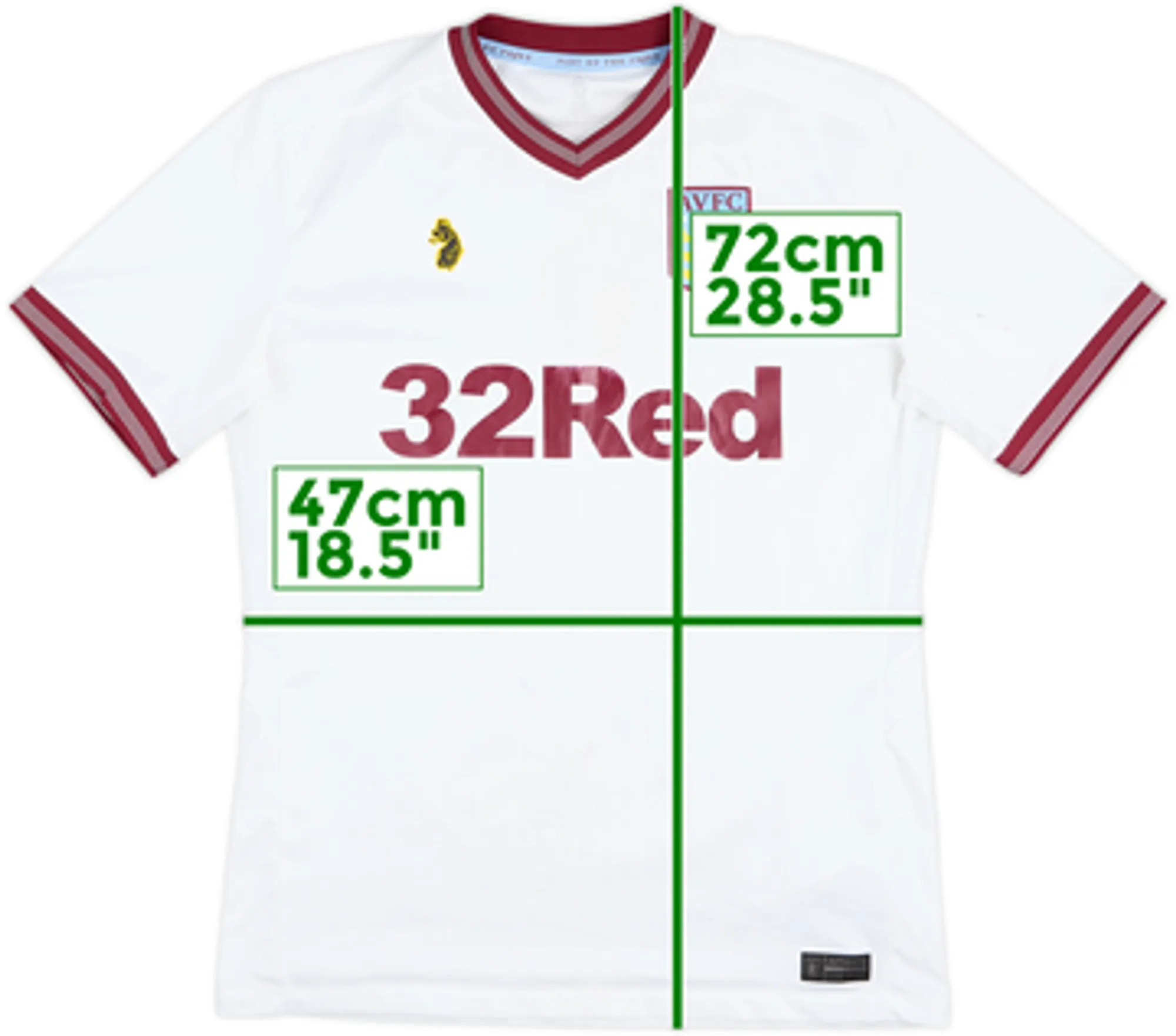 2018-19 Aston Villa Away Shirt - 5/10 - (M)