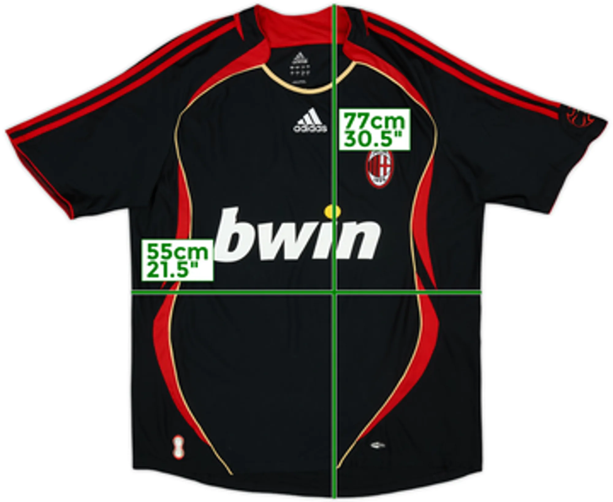 2006-07 AC Milan Third Shirt Ronaldo #99 - 7/10 - (L
