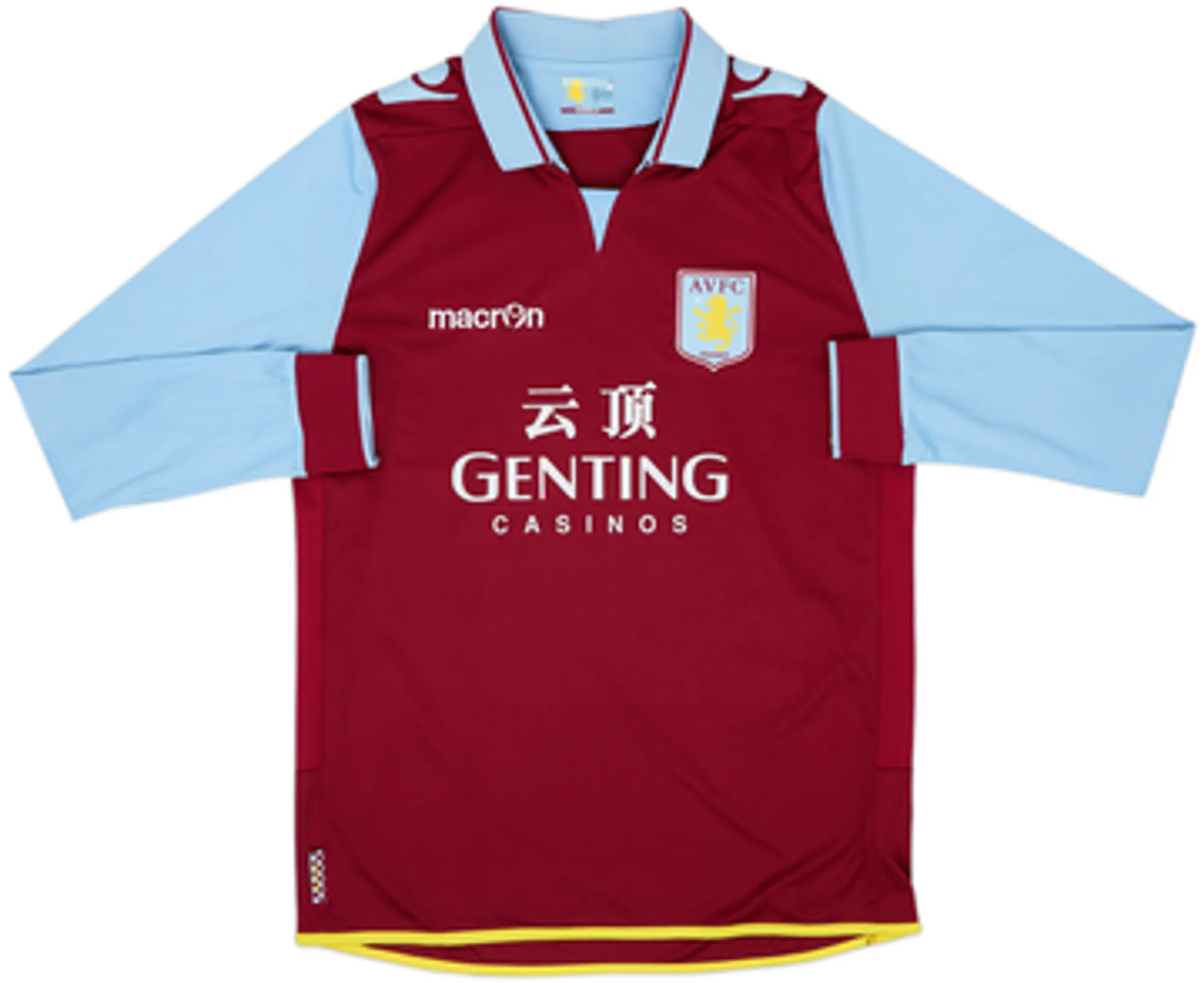 2012-13 Aston Villa Home L/S Shirt Petrov #19 - 7/10 - (L)