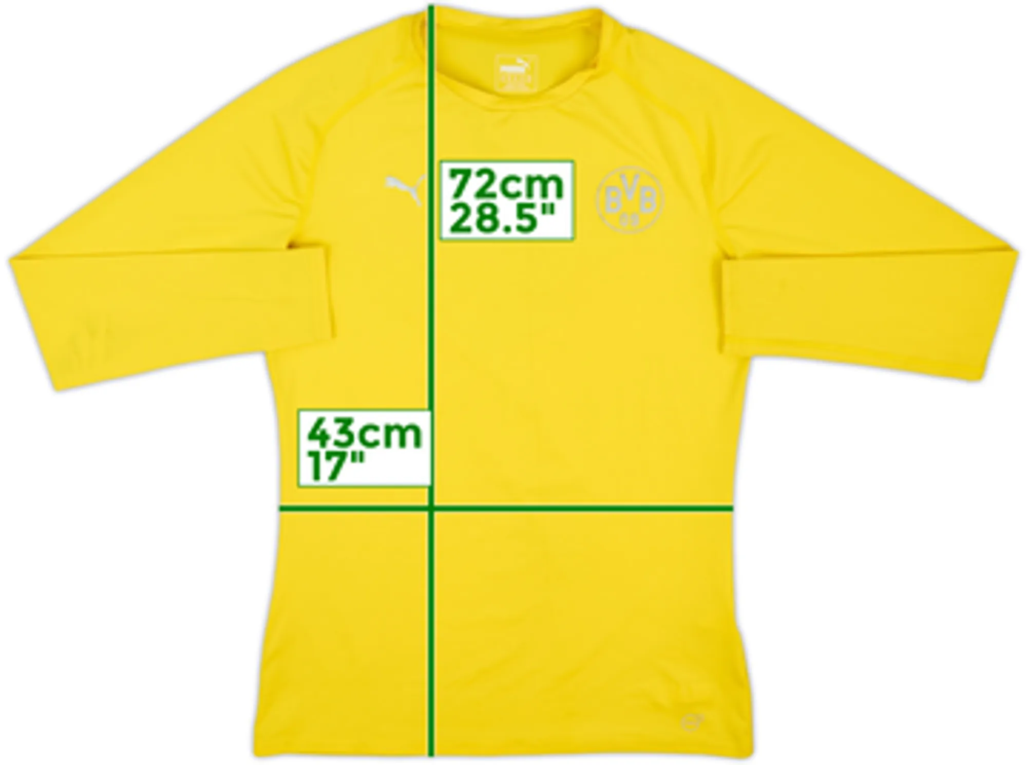 2016-17 Borussia Dortmund Compression L/S Baselayer - 7/10 - (XXL)