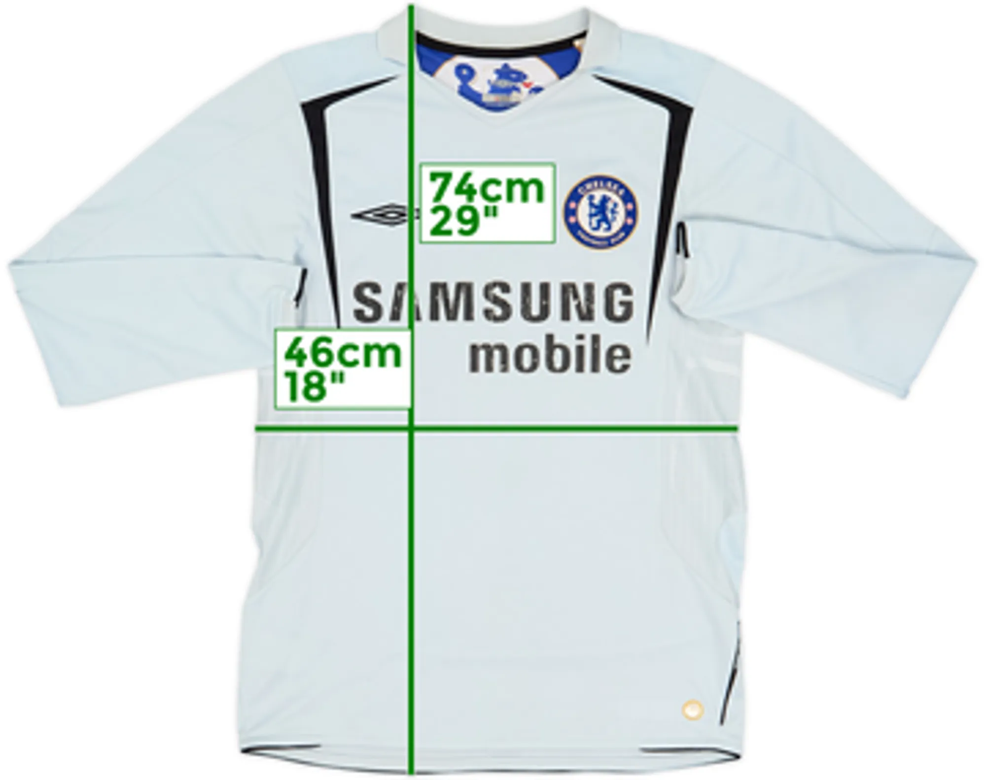 2005-06 Chelsea Away L/S Shirt - 5/10 - (S)