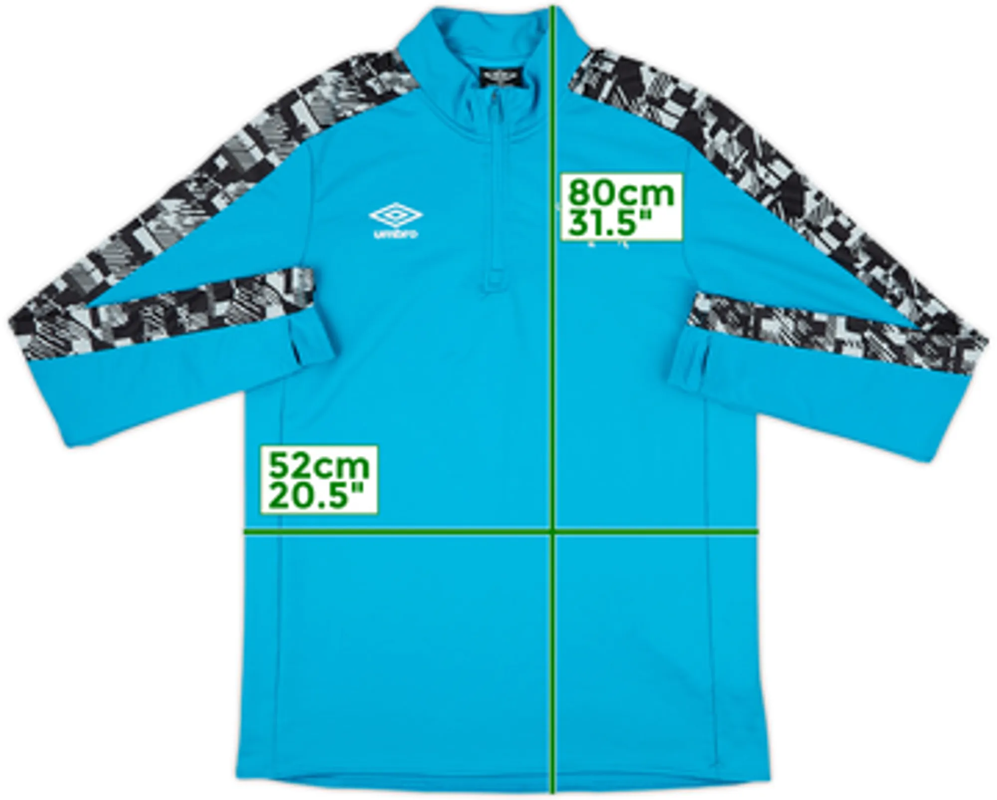 2018-19 Derby County Umbro 1/4 Zip Training Top - 8/10 - (L)