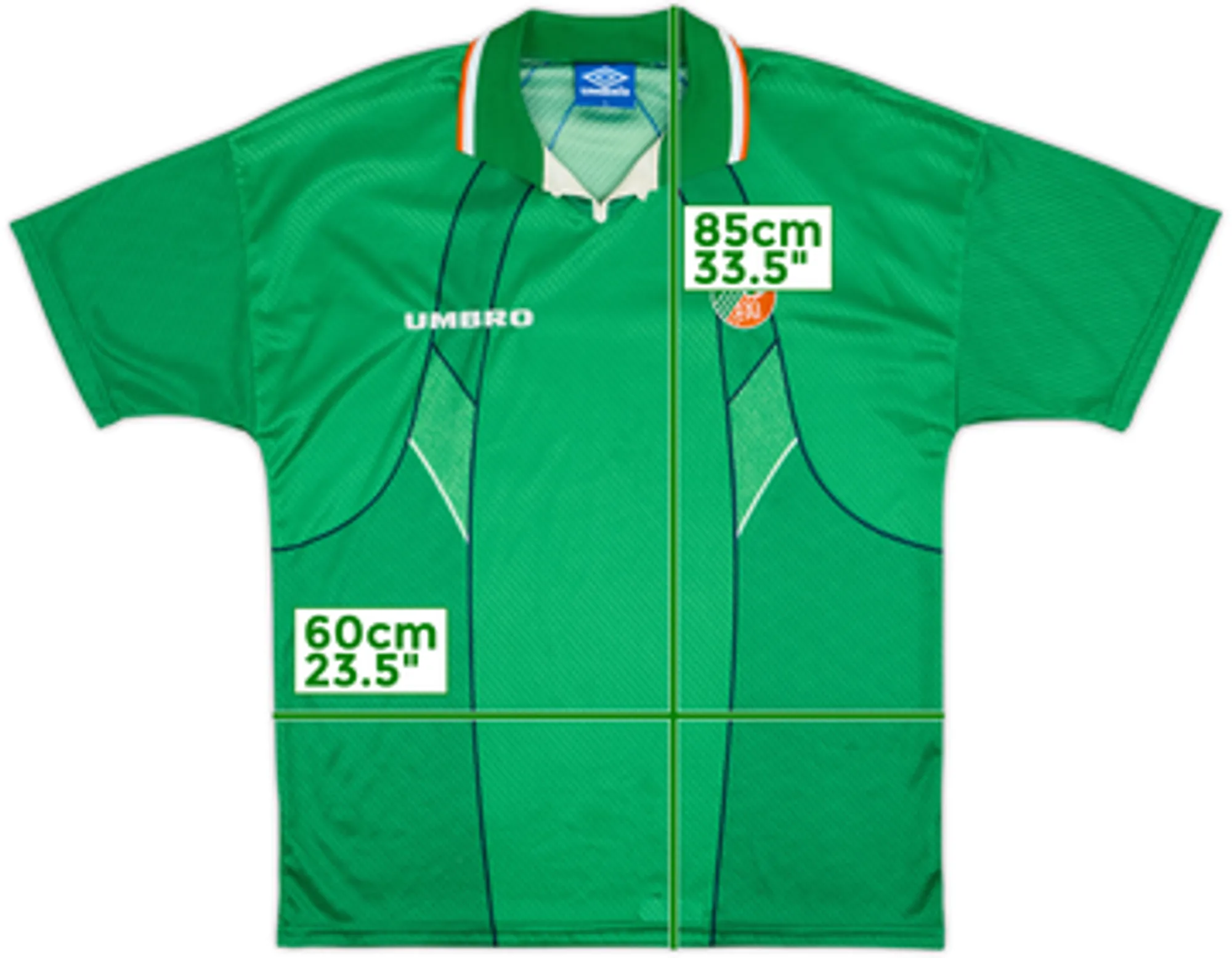 1994-95 Ireland Player Issue Home Shirt - 9/10 - (XL)