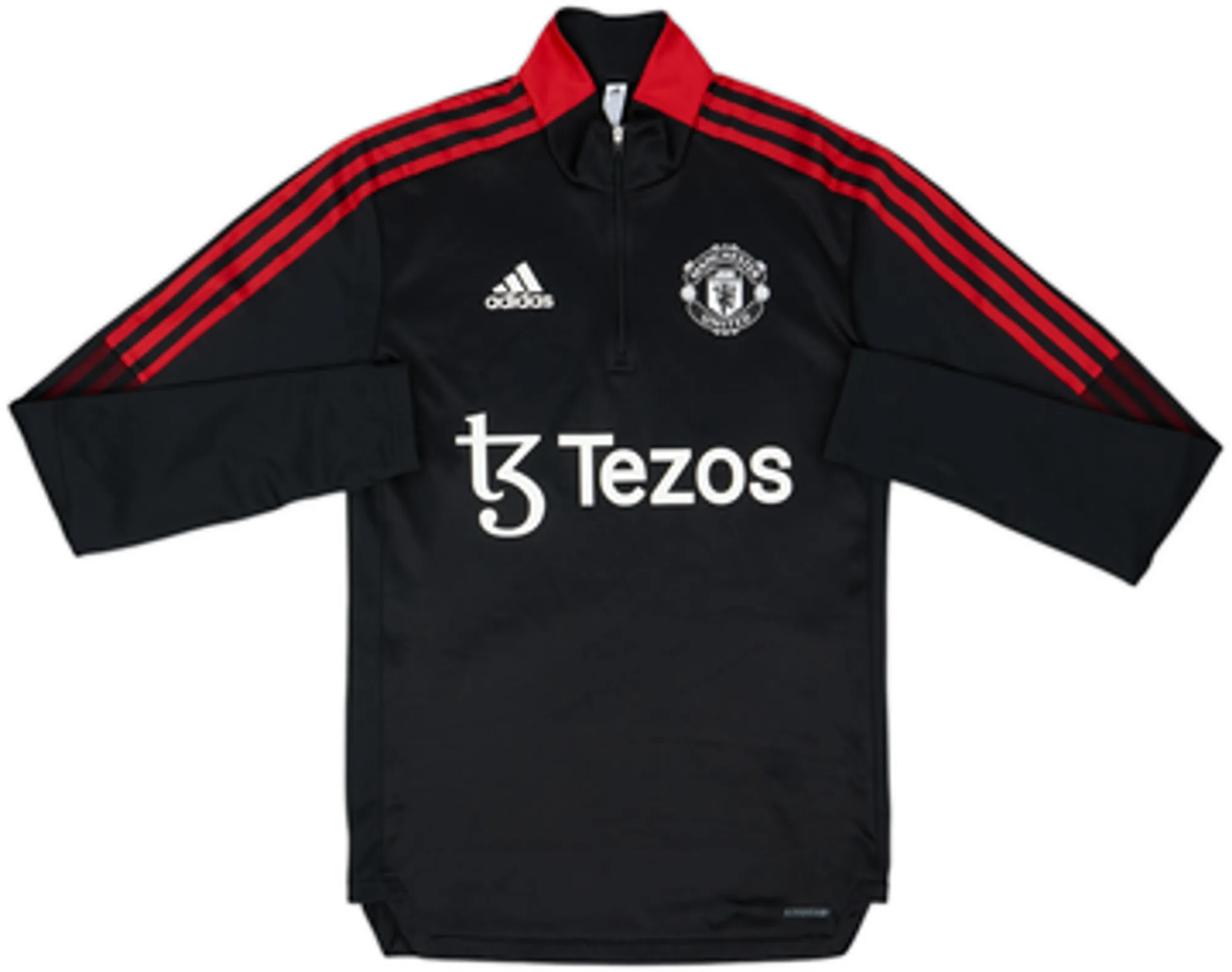 2021-22 Manchester United adidas 1/4 Zip Tracksuit - 8/10 - (S)