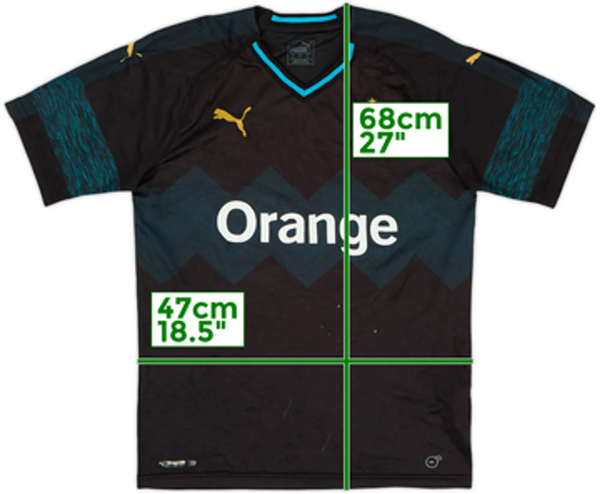 2018-19 Olympique Marseille Away Shirt - 6/10 - (M)