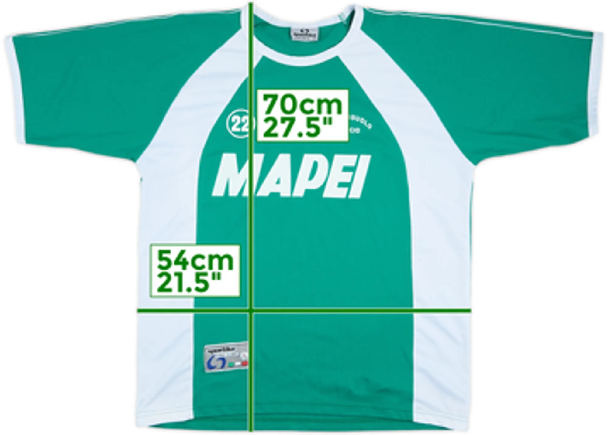 2007-08 Sassuolo Player Issue Sportika Training Shirt #22 - 9/10 - (L)