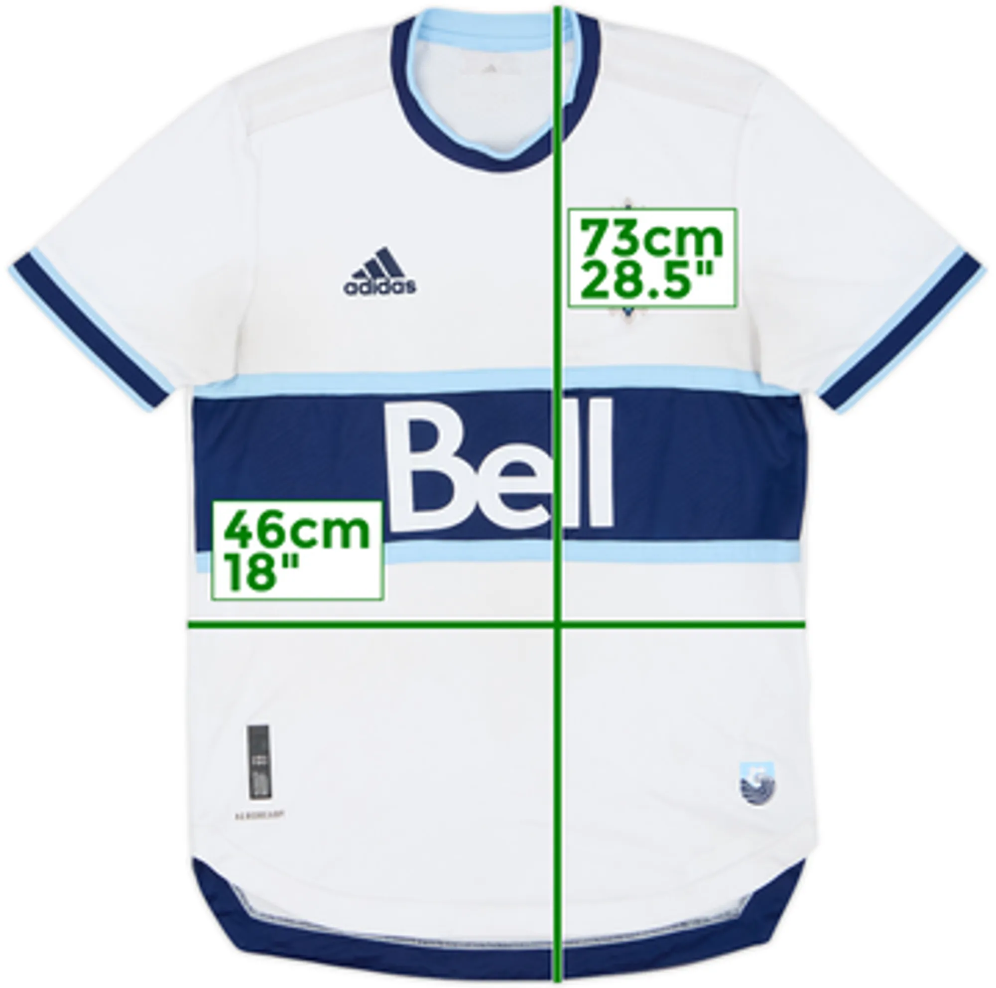 2021-22 Vancouver Whitecaps Authentic Home Shirt - 5/10 - (S)
