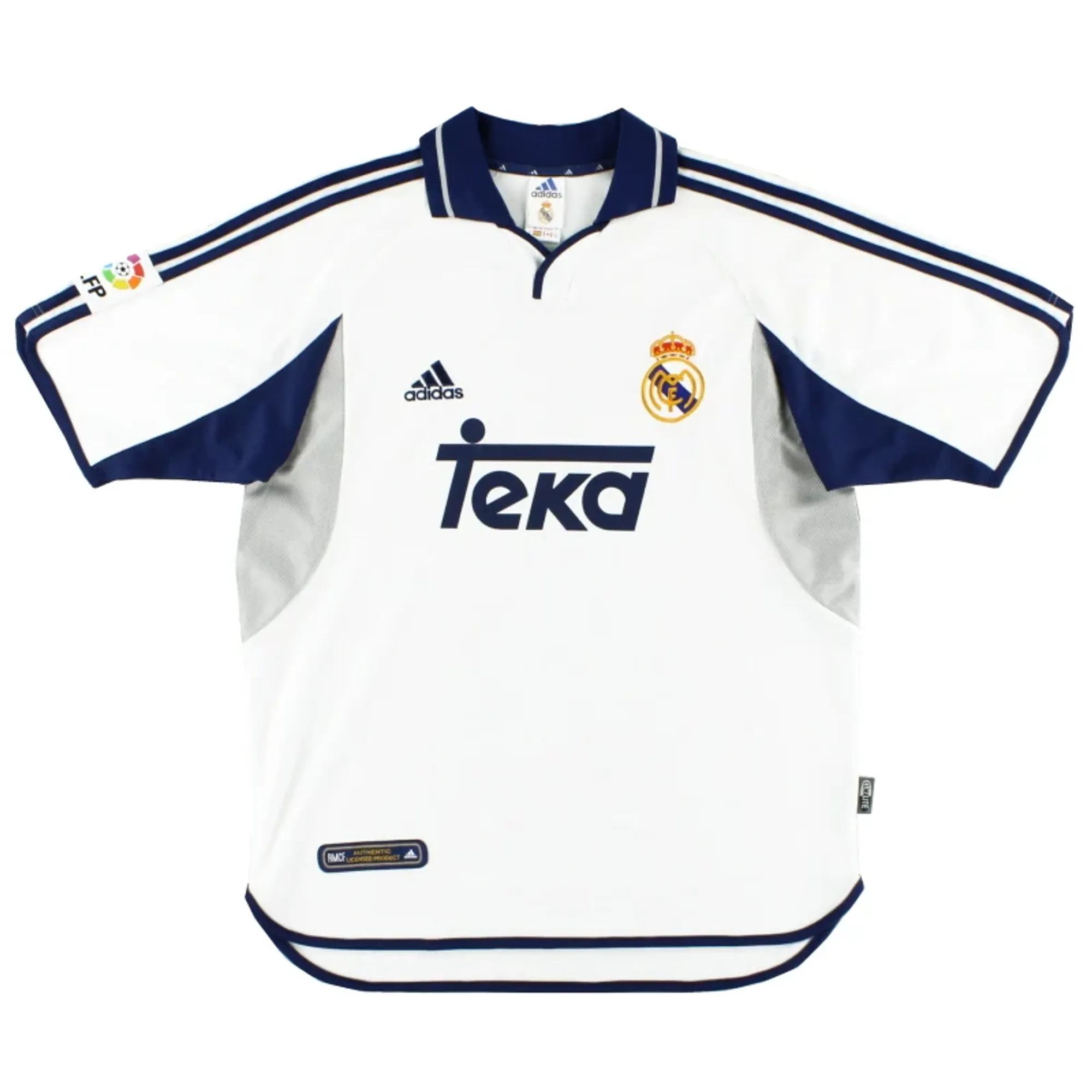 2000-01 Real Madrid adidas Home Shirt XL - Real Madrid / Excellent 