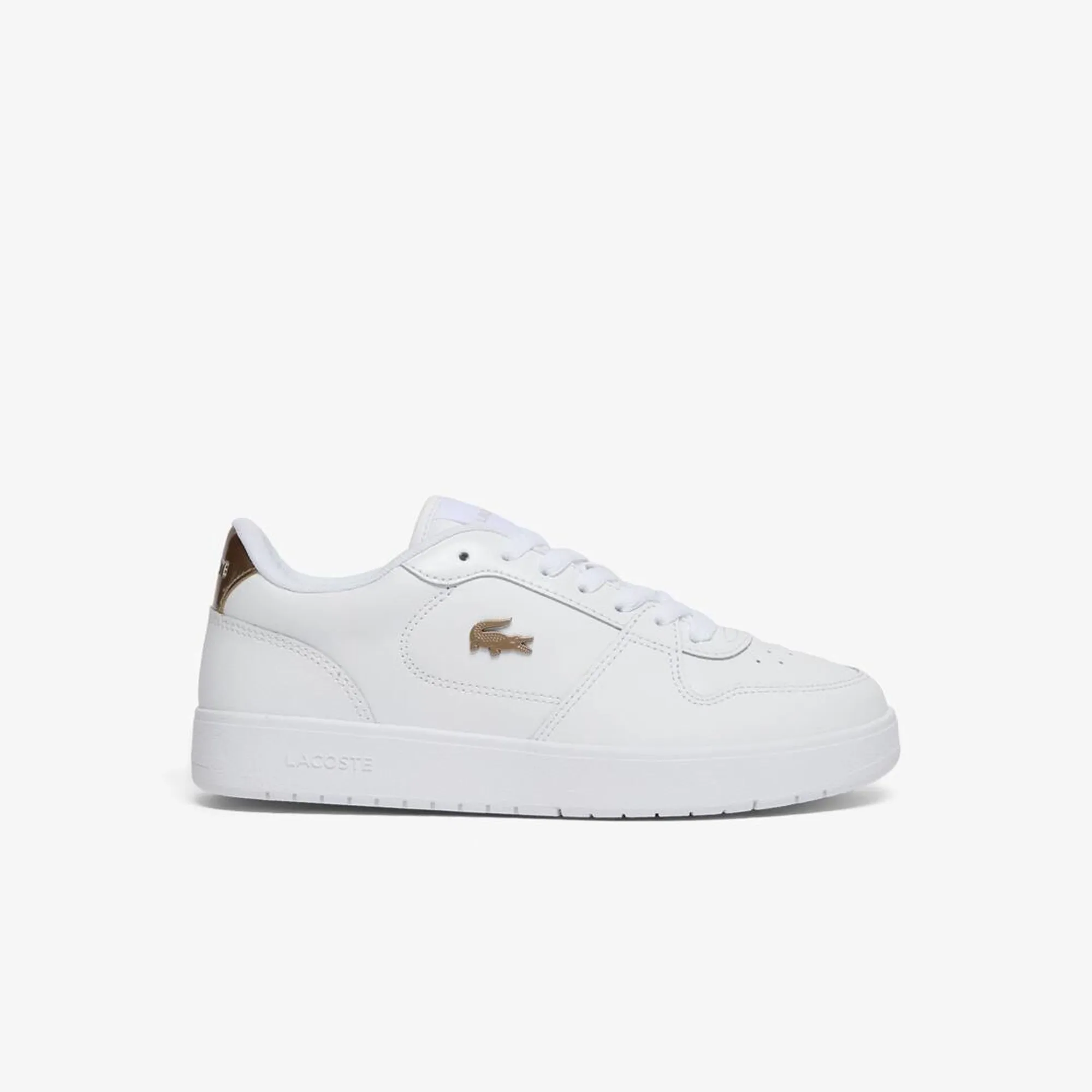 Lacoste Women's Court Ace Leather Sneakers - White / Bronze