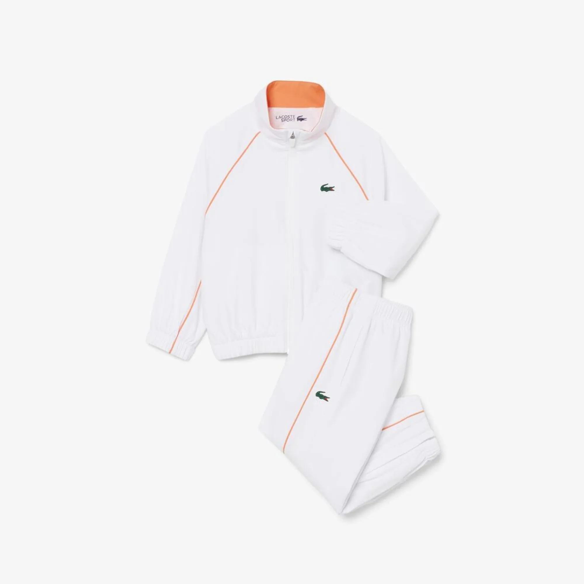 Lacoste Diamond Taffeta Tracksuit - White