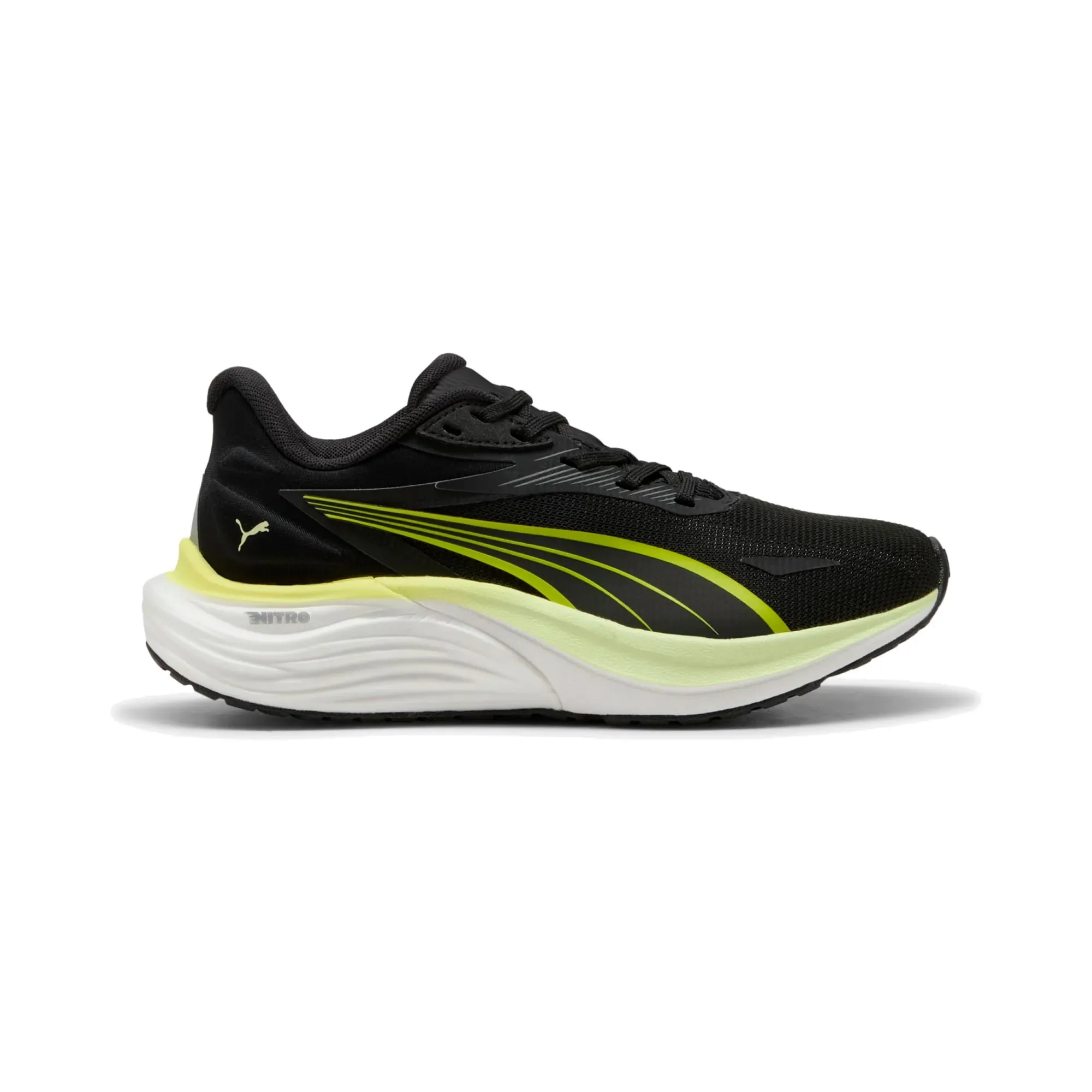 Puma Electrify Nitro 4 Jr Neutral running shoe Kids-green, lime