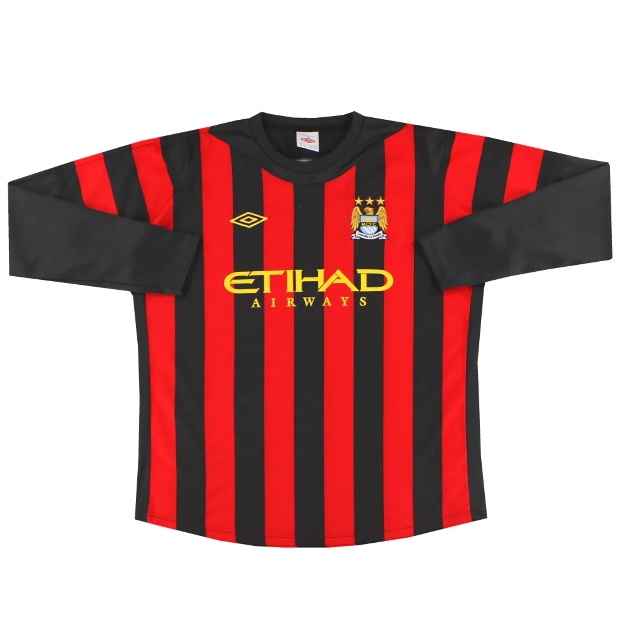 2011-12 Manchester City Umbro Away Shirt L/S XL - Manchester City / Excellent 