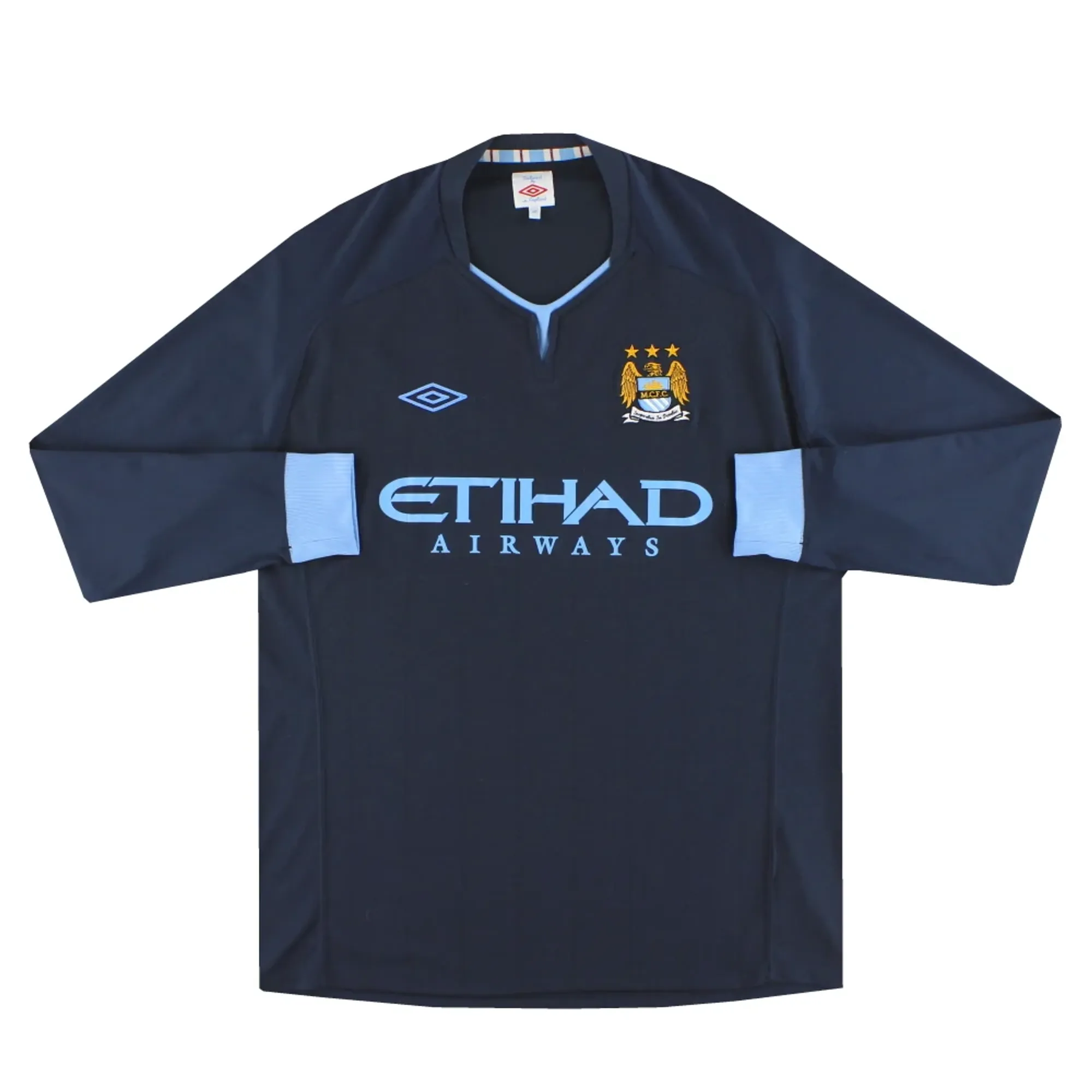 2010-12 Manchester City Umbro Away Shirt L/S XL - Manchester City / Excellent 