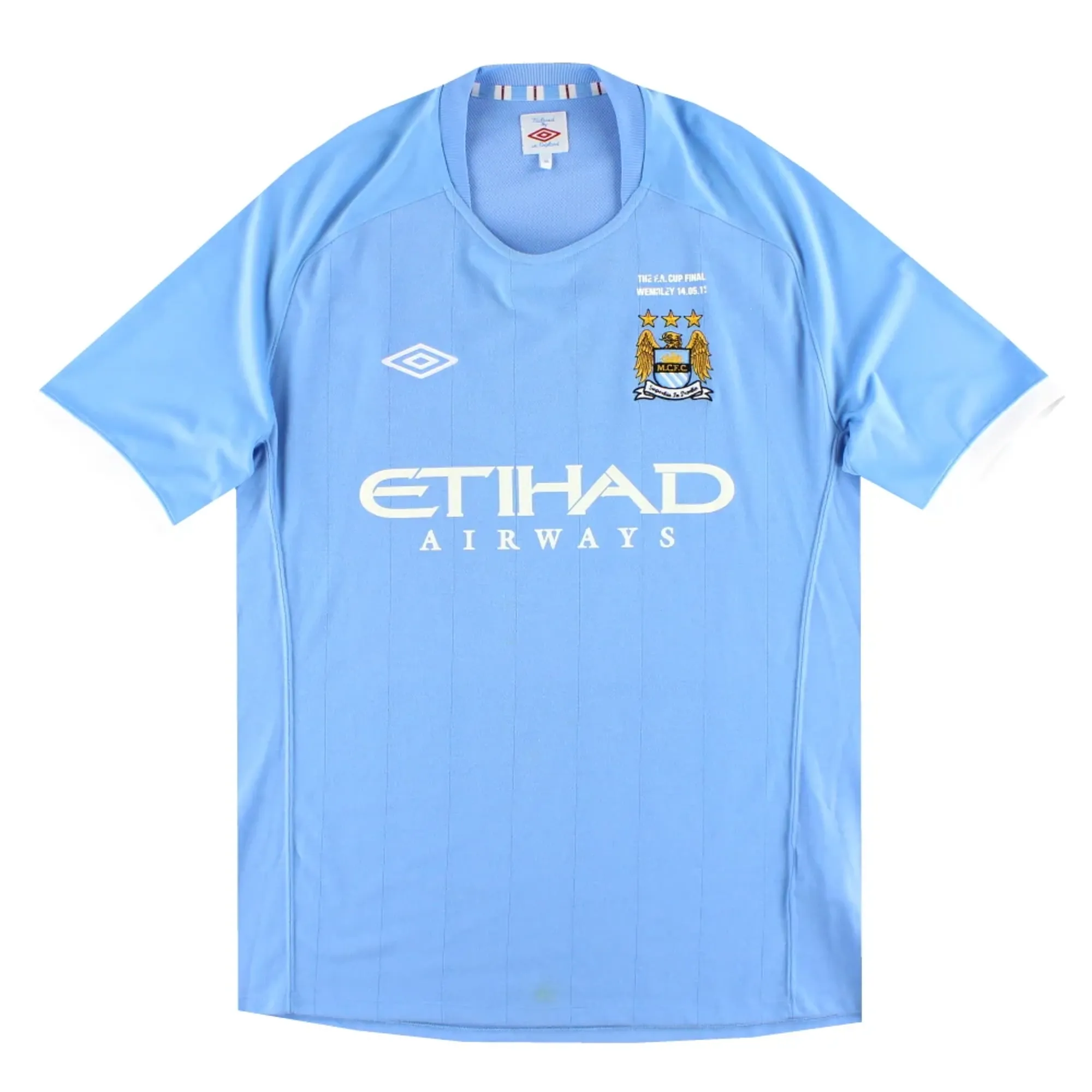 2010-11 Manchester City Umbro 'FA Cup' Home Shirt XL - Manchester City / Excellent 