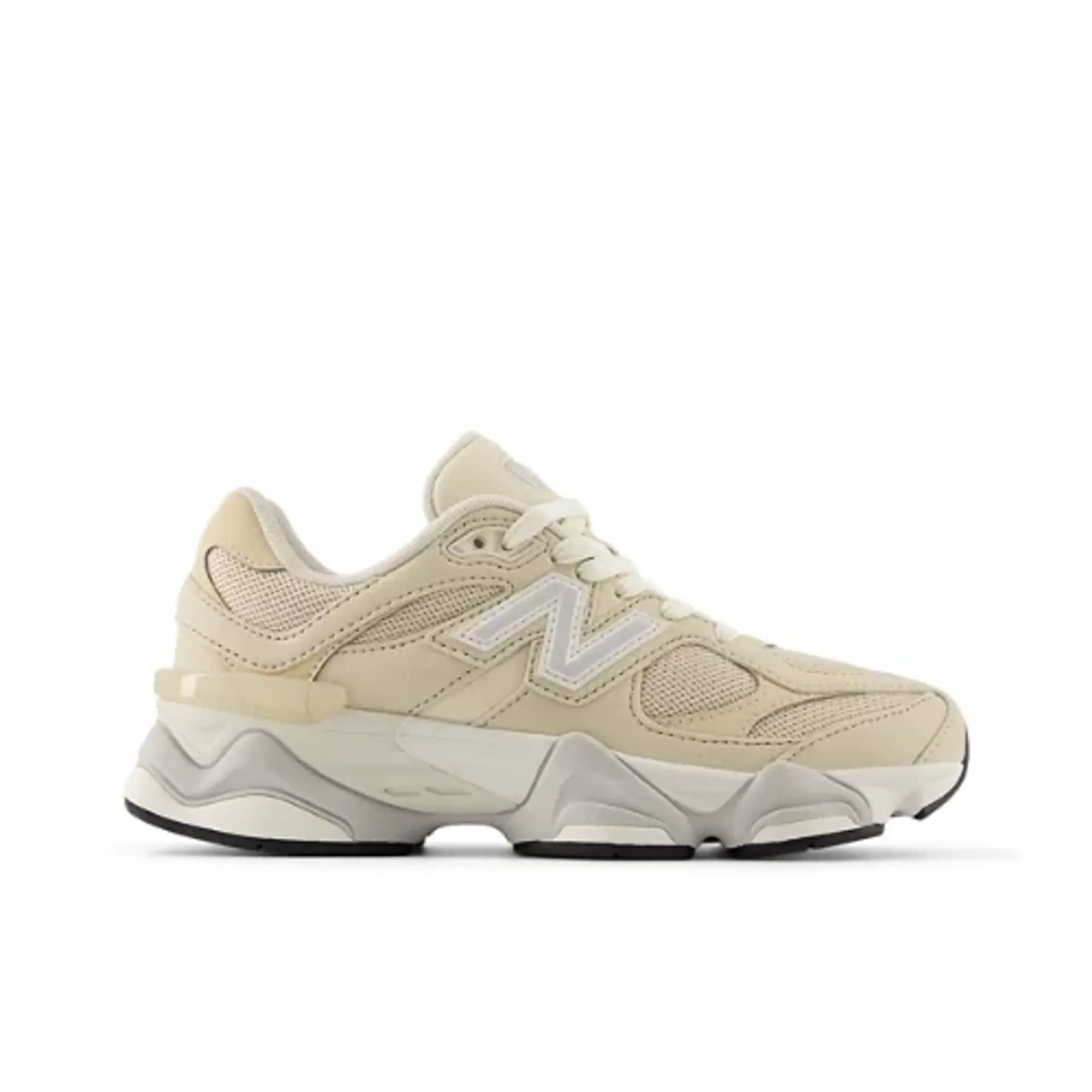 New Balance Kids' 9060 in Grey/Beige Synthetic