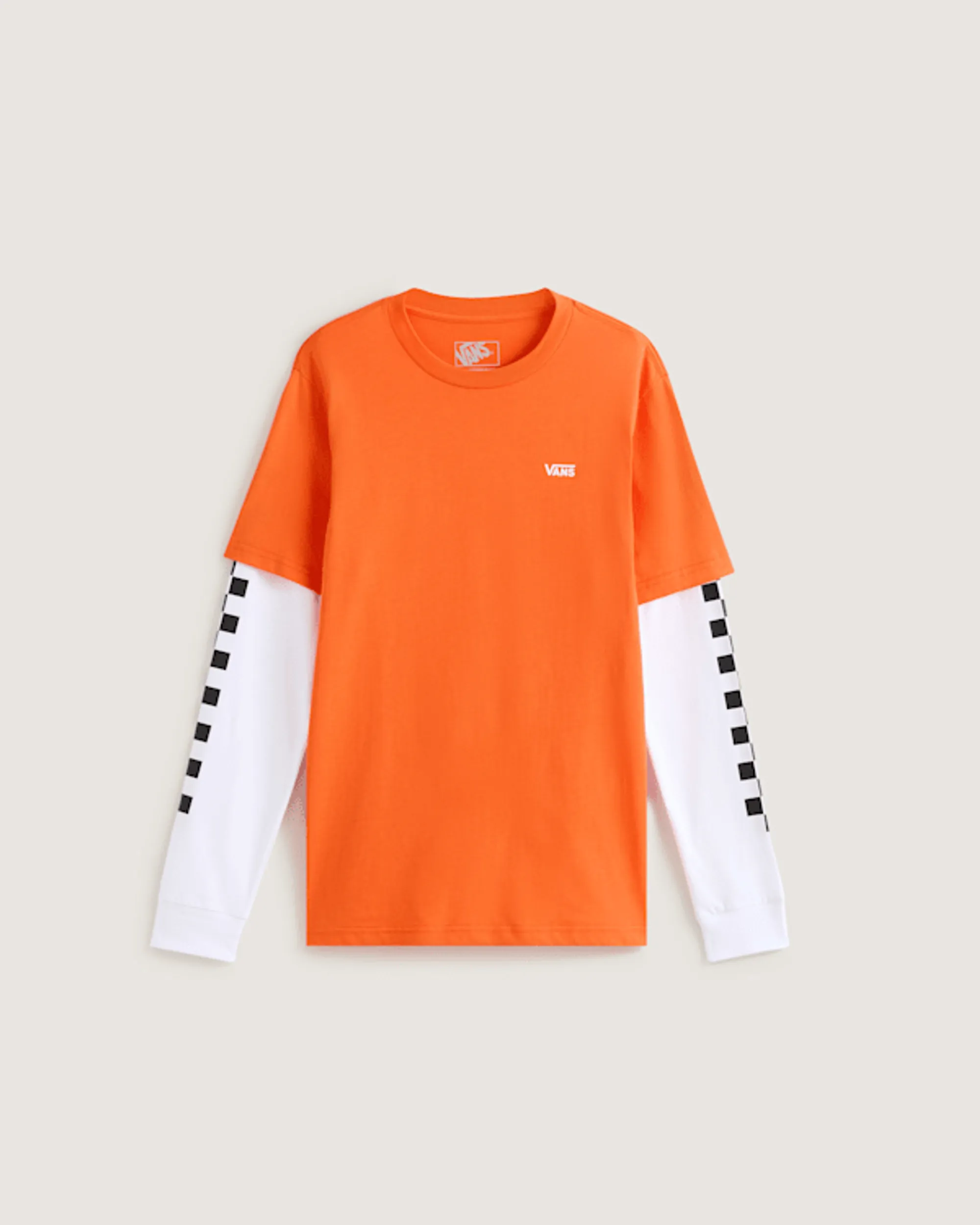 Vans - Long Check Twofer T-Shirt (8-14 Years), Orange