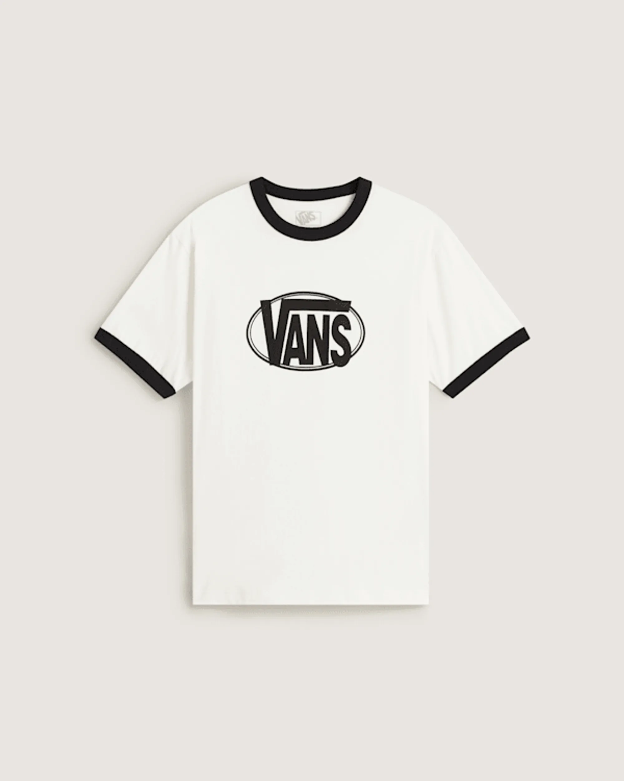 Vans - Center Chest Ringer T-Shirt, Man, White