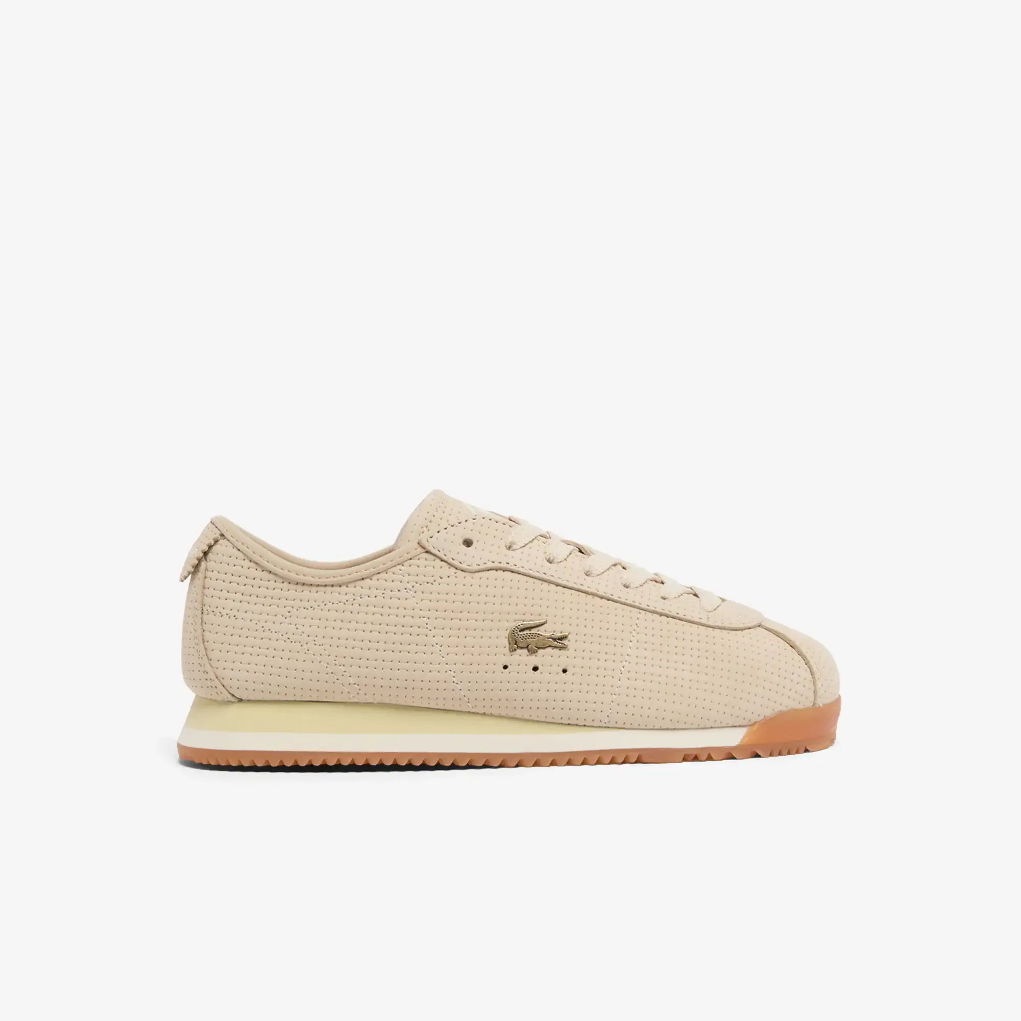 Lacoste Women's Club-Low Leather Sneakers - Beige/Gum
