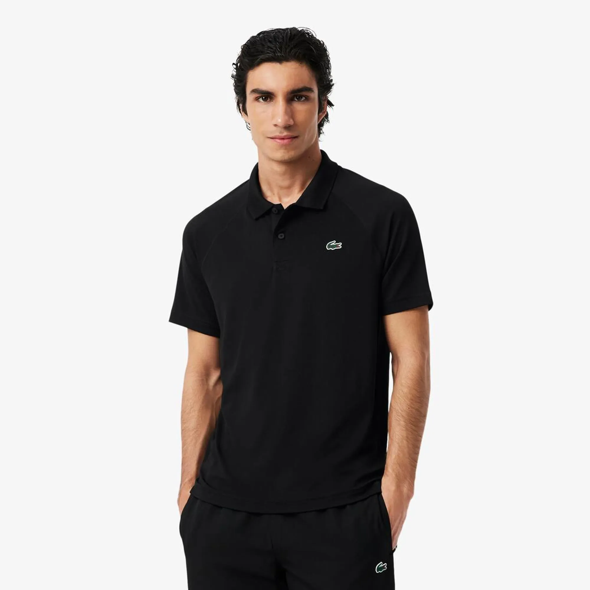 Lacoste Regular Fit Ultra Dry Sport Polo Shirt - Noir