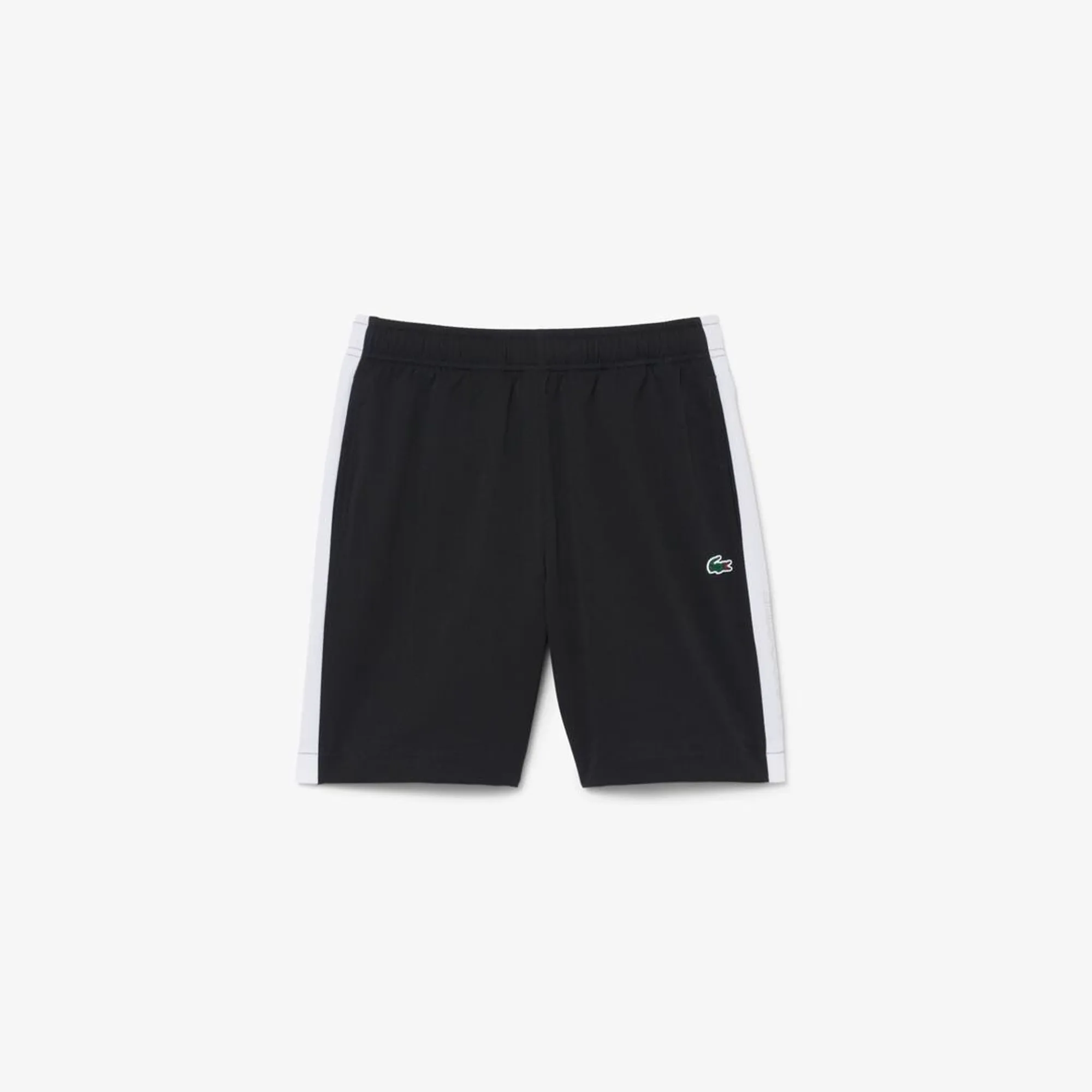 Lacoste Colorblock Diamond Taffeta Sport Shorts - Noir