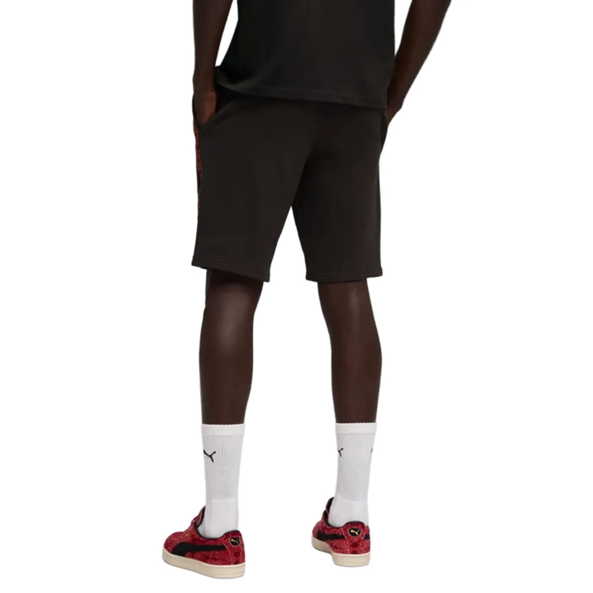 PUMA AC Milan King Shorts Men, Black/Red Fire, size 3XL