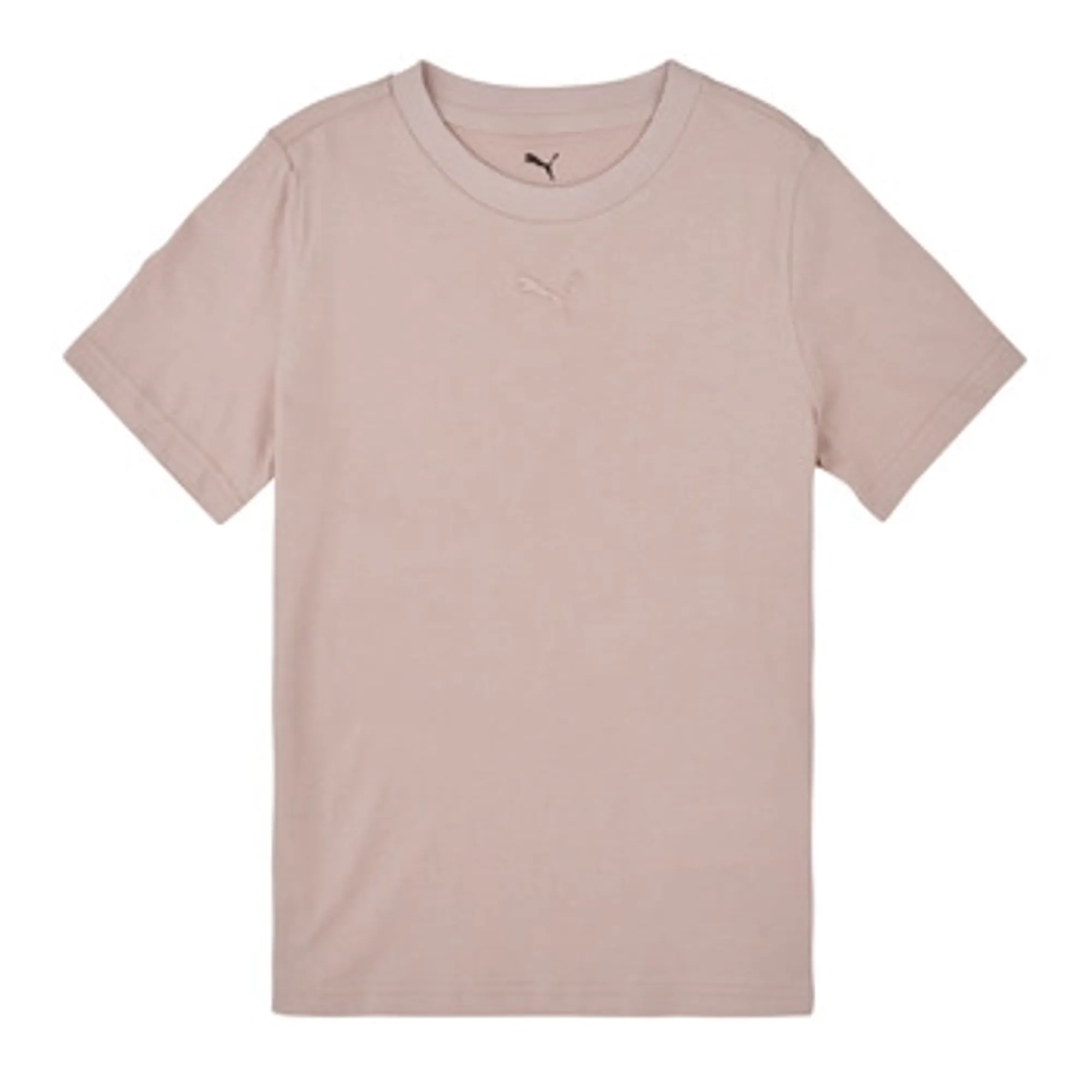 Puma  ESS Cat Logo Tee  girls's Children's T shirt in Pink