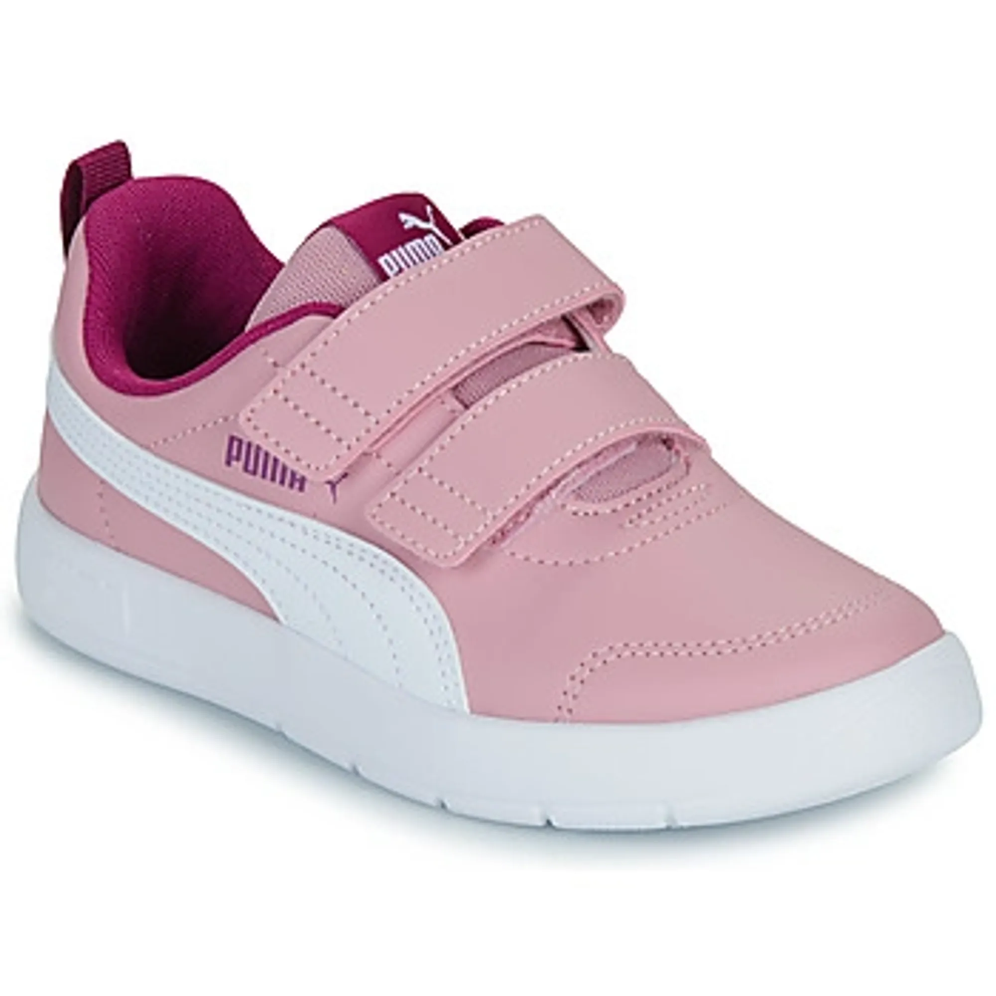 Puma  Courtflex V3 V PS  girls's Children's Shoes (Trainers) in Pink