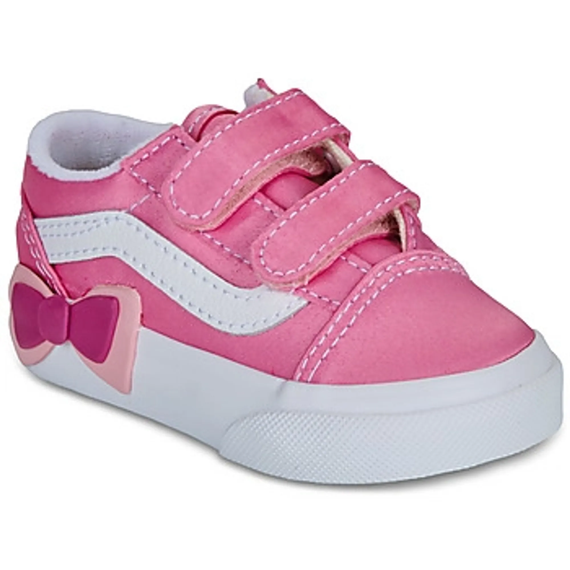 Vans  Old Skool V Bow Pink Fizz  girls's Children's Shoes (Trainers) in Pink
