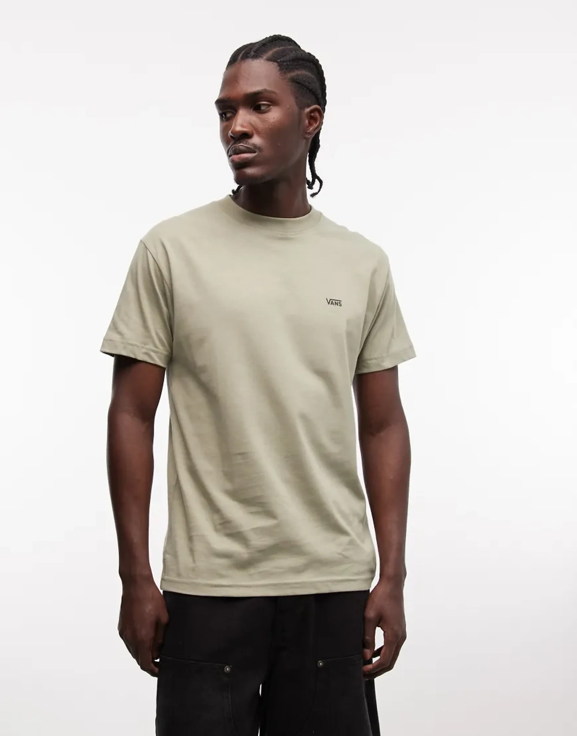 Vans  LEFT CHEST SS  men's T shirt in Green