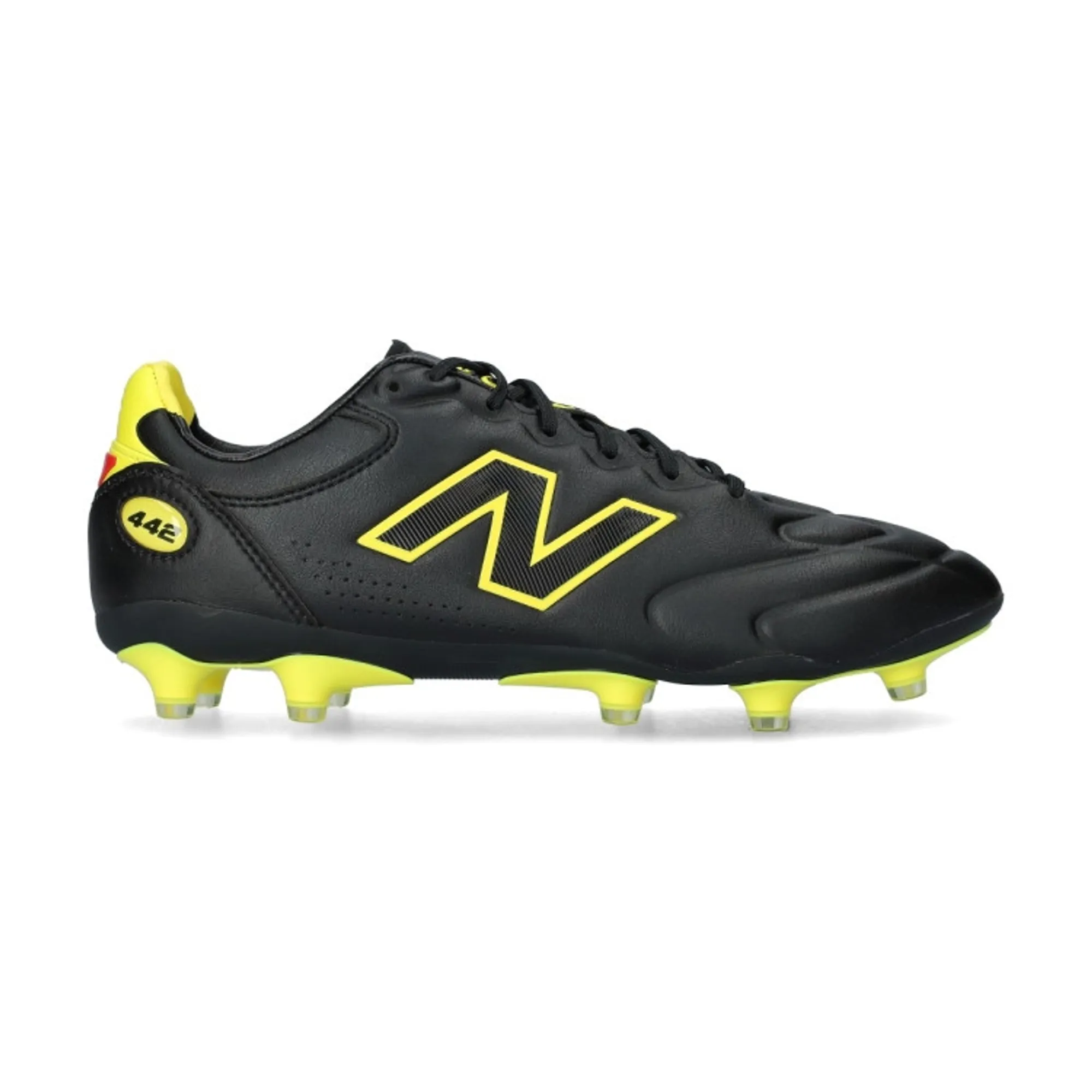 New Balance 442 V3 Elite FG Black Punch Yellow Fire Cracker