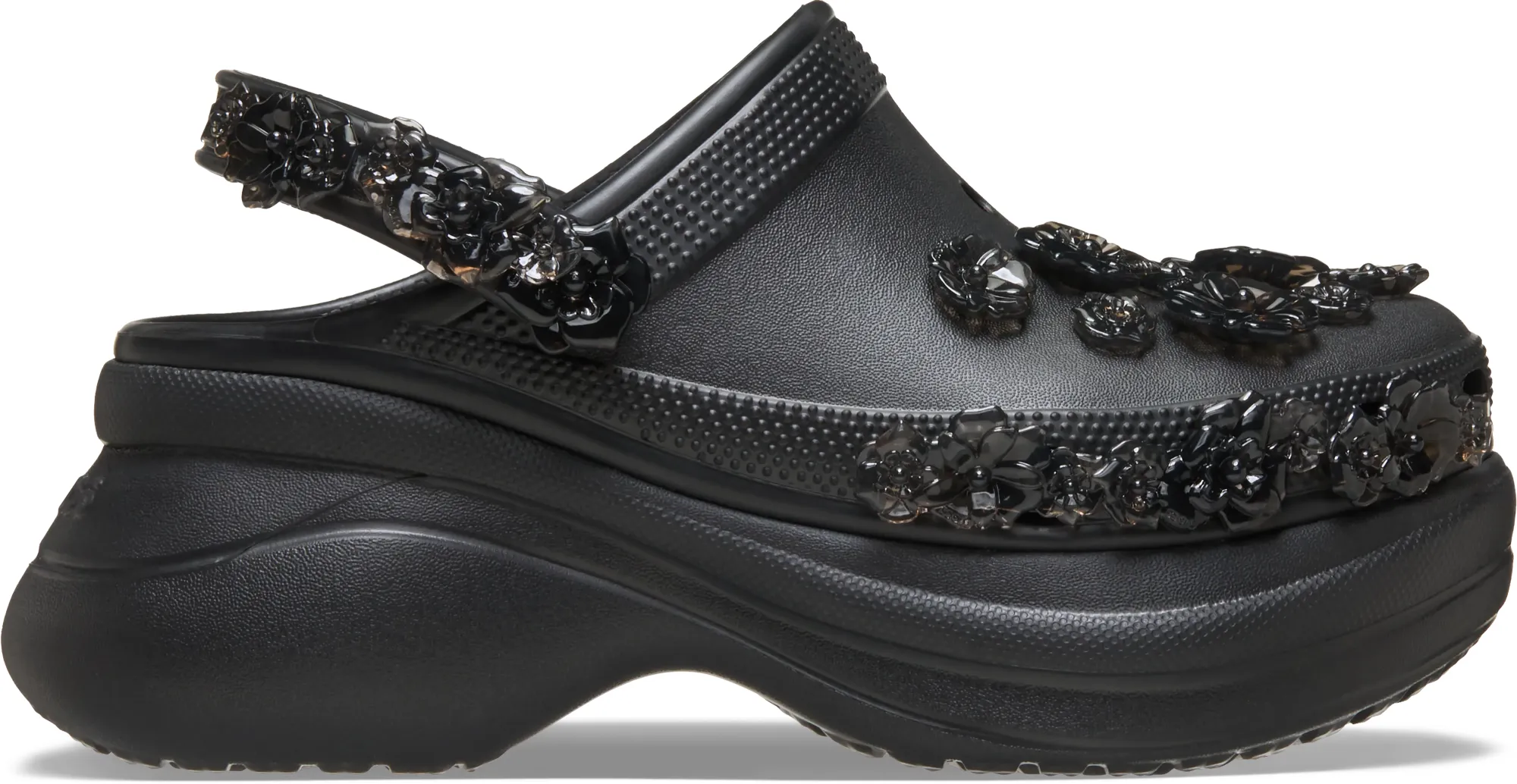 Crocs | Women | Bae Translucent Floral | Clogs | Black | 2