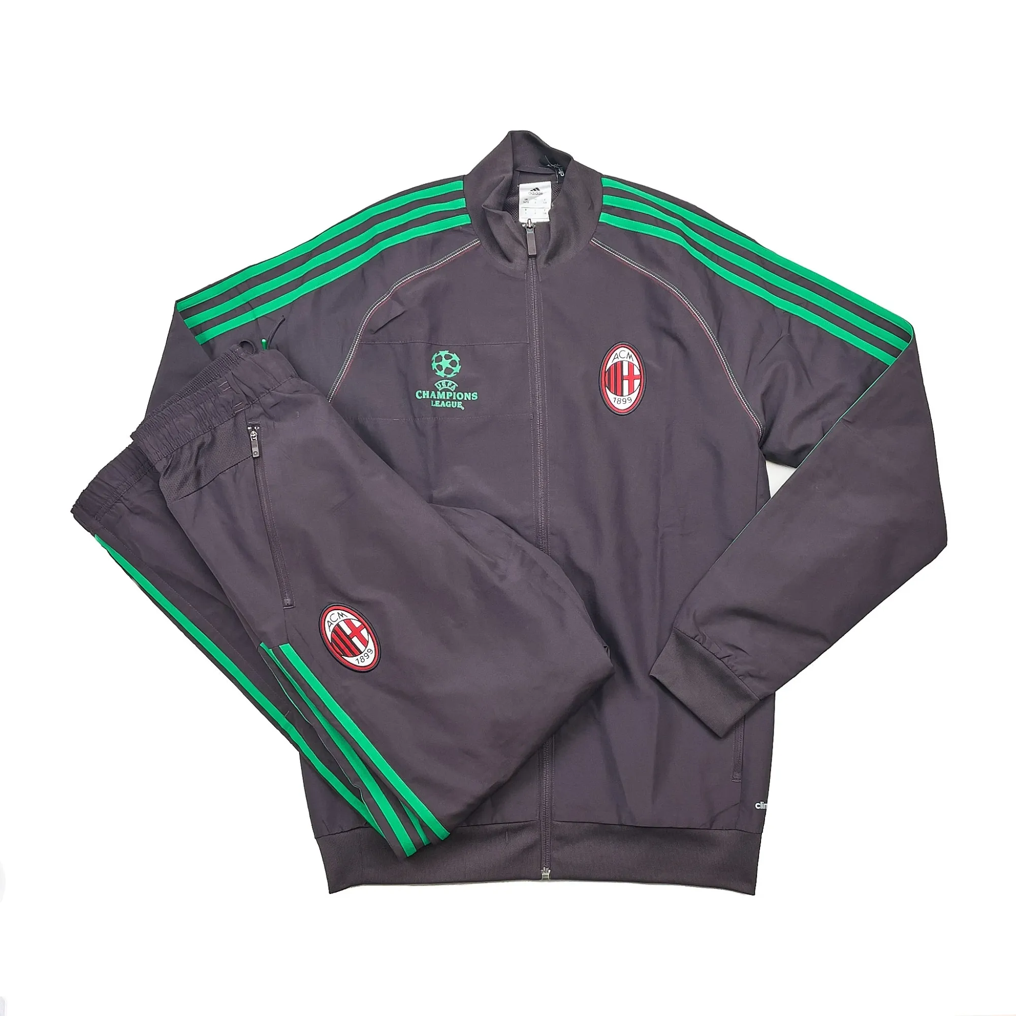 2013 AC Milan C/L Full Tracksuit (S) Adidas | Cult Kits