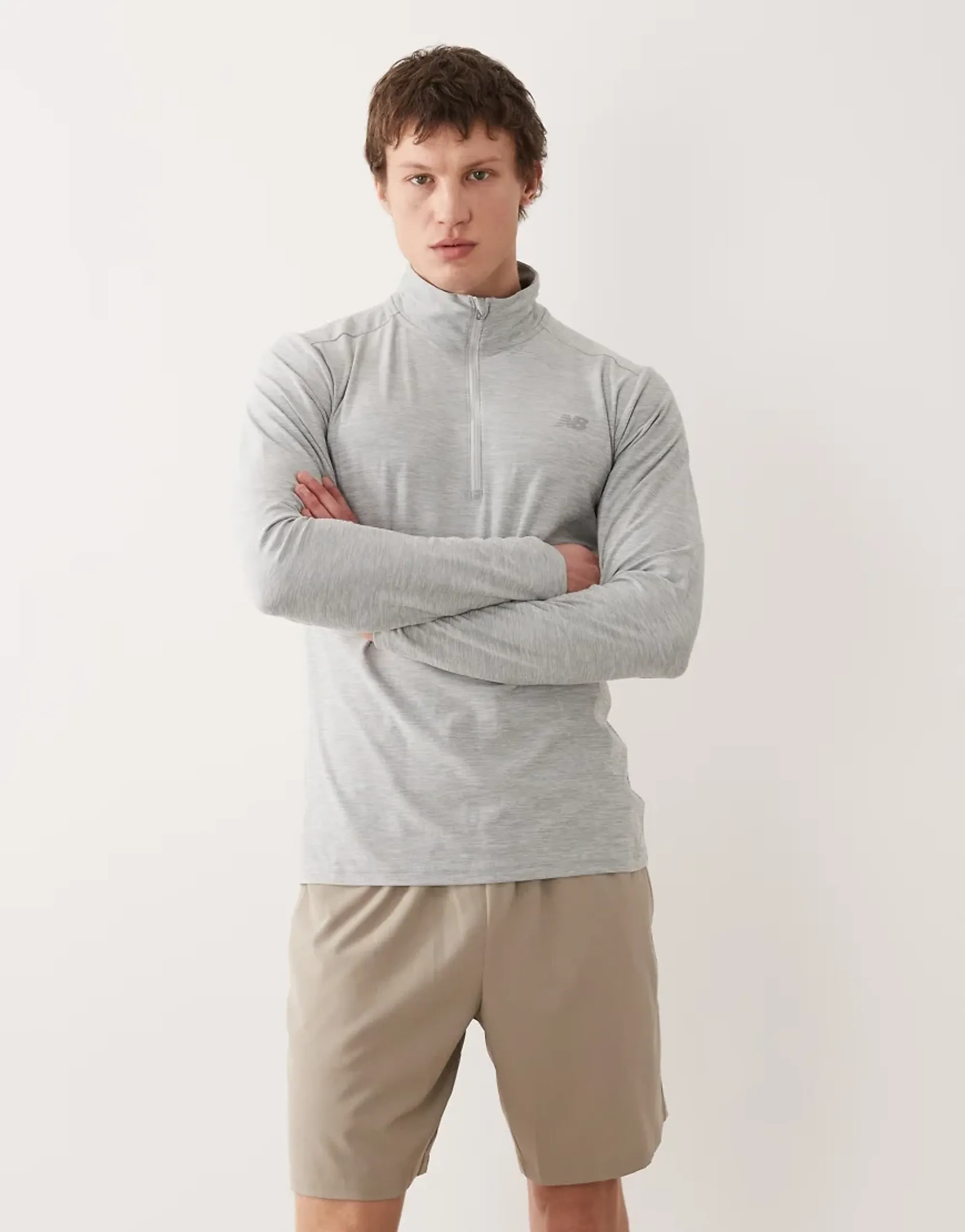 New Balance Space Dye 1/4 Zip Men's Running Top - SS26